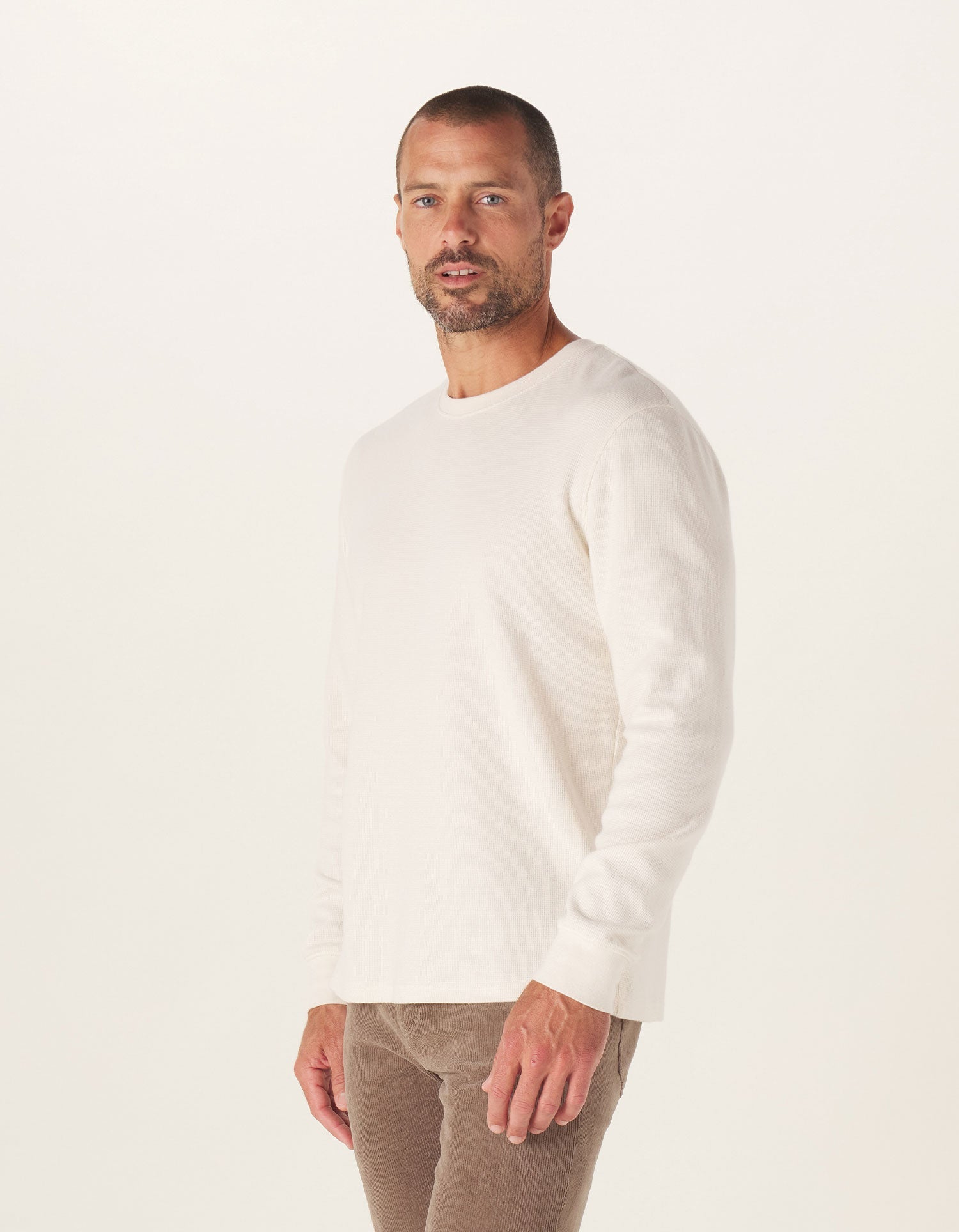 Vintage Thermal Crew Ivory