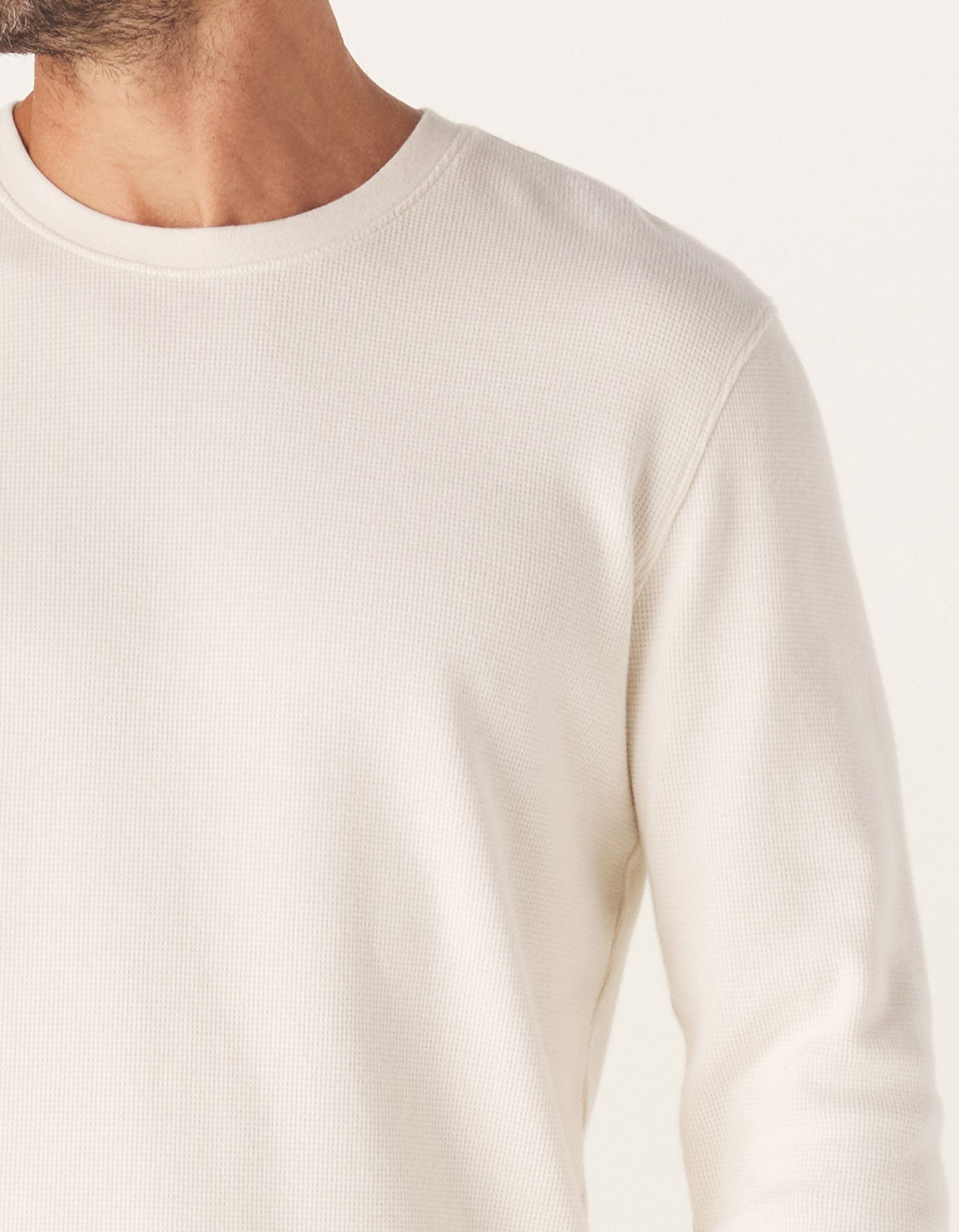 Vintage Thermal Crew Ivory