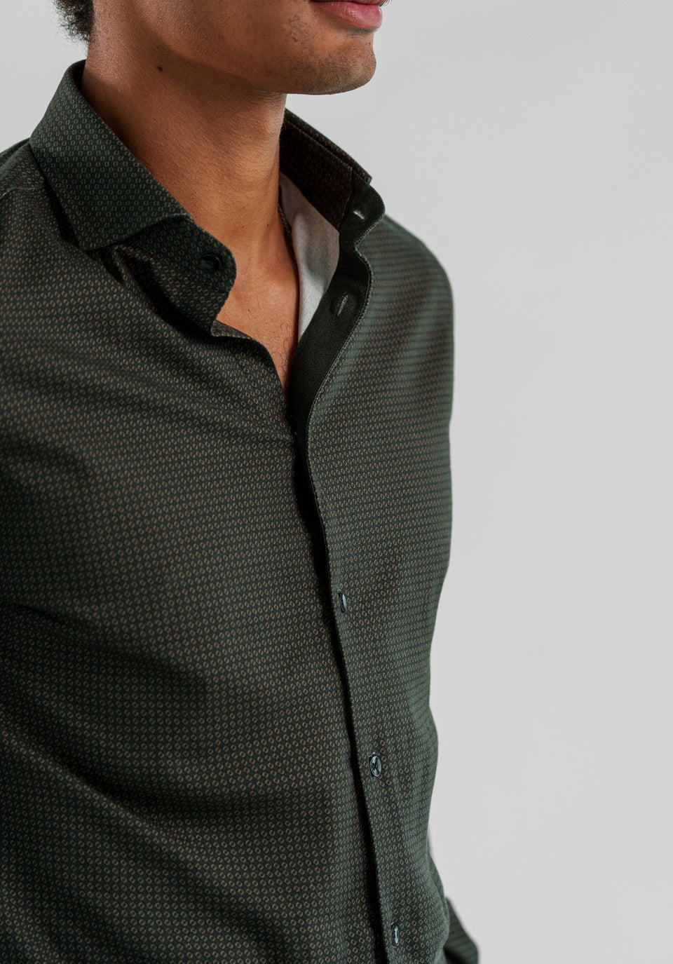 Cotton Tencel Rings Geo Shirt