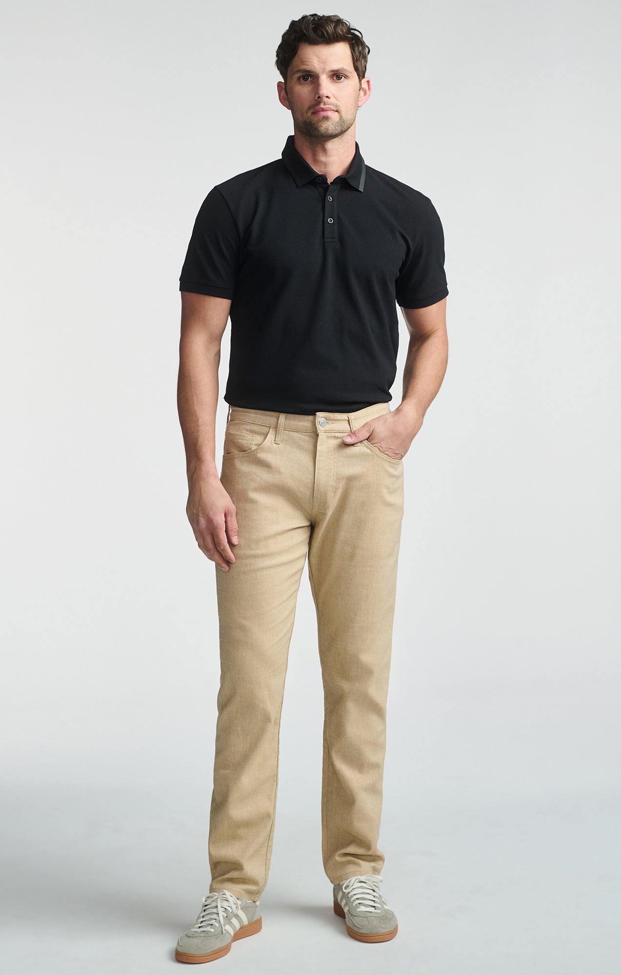 Marcus Linen Slim Straight Pant Beige