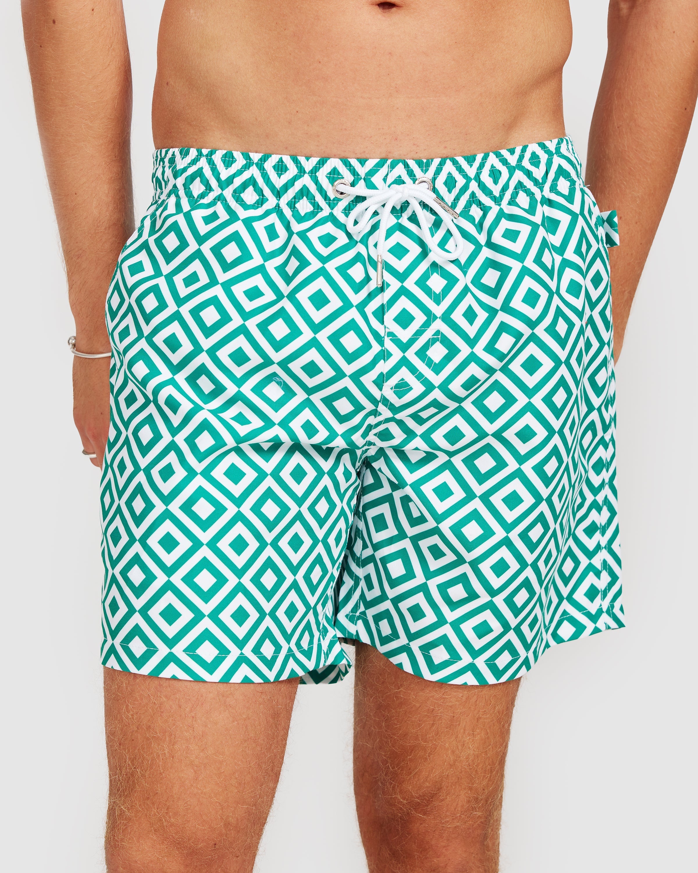 Lima Swim Short Green Geo