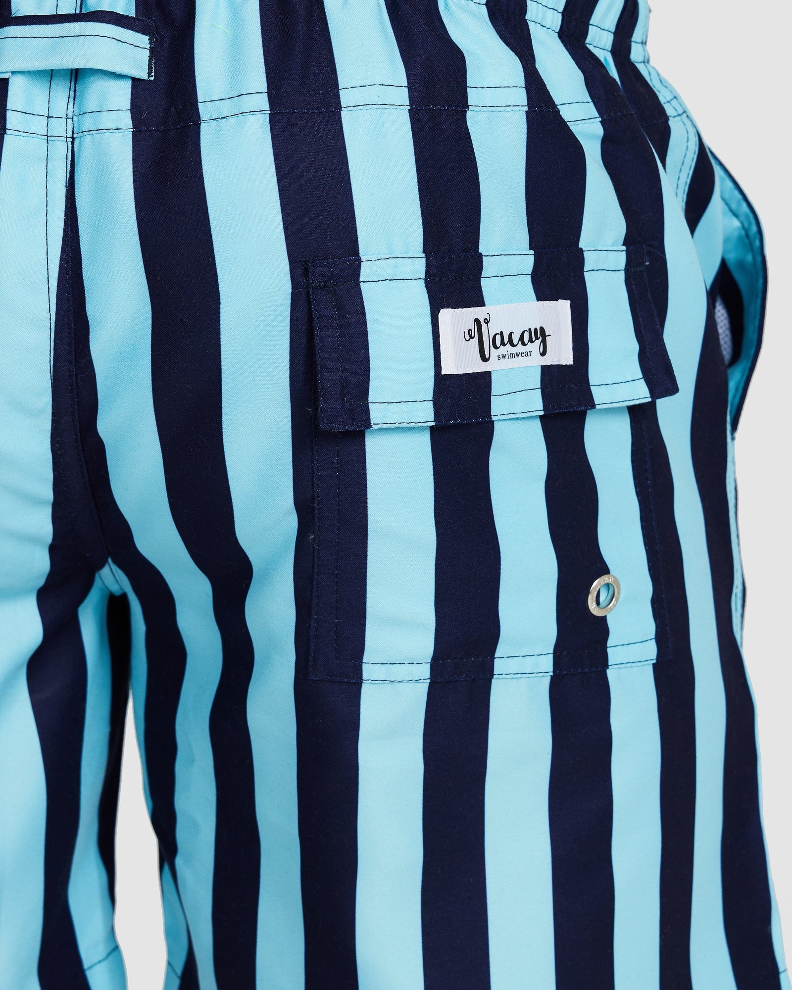 Ischia Swim Short Navy/Blue Wide Stripe