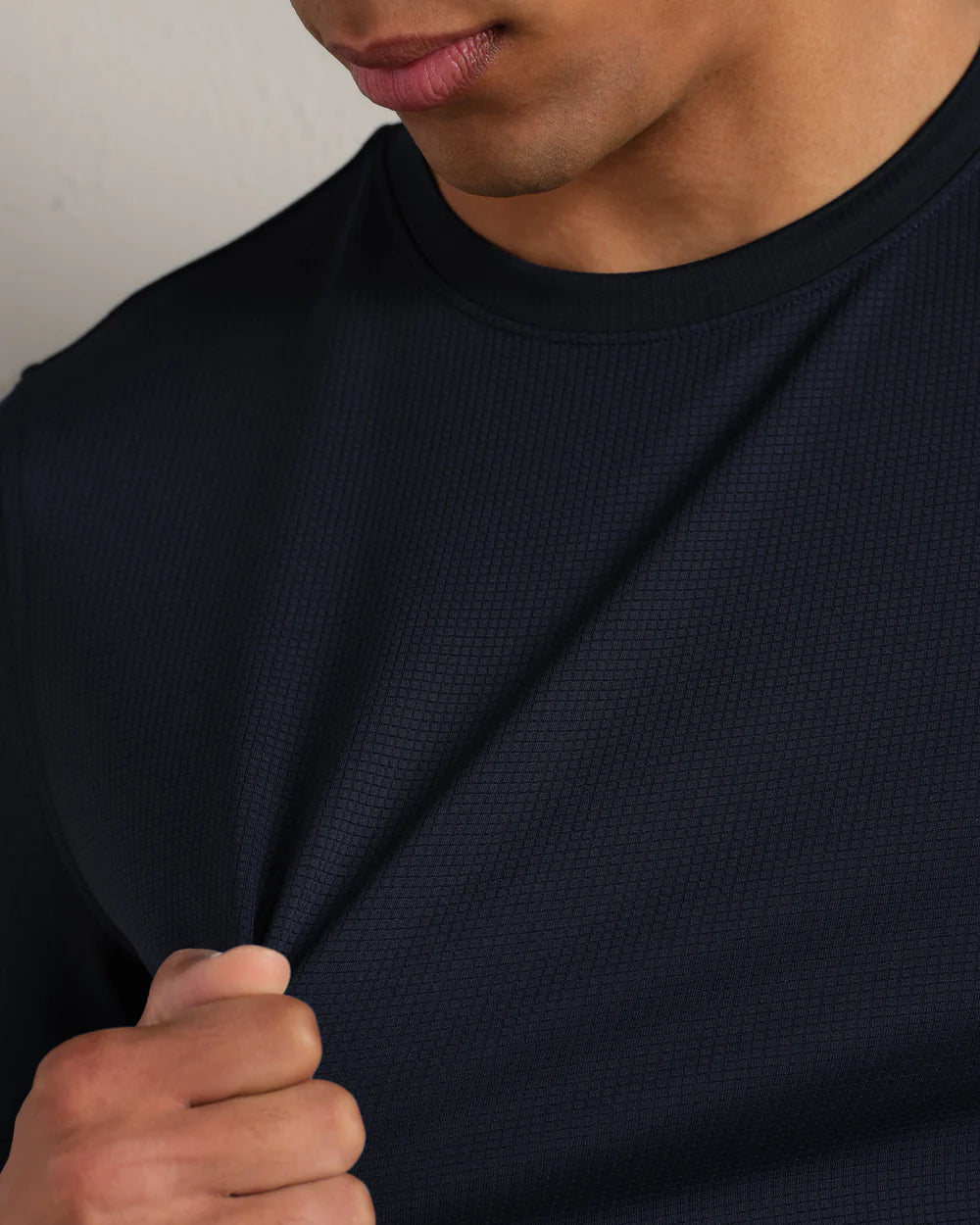 Waffle Tech Tee True Navy