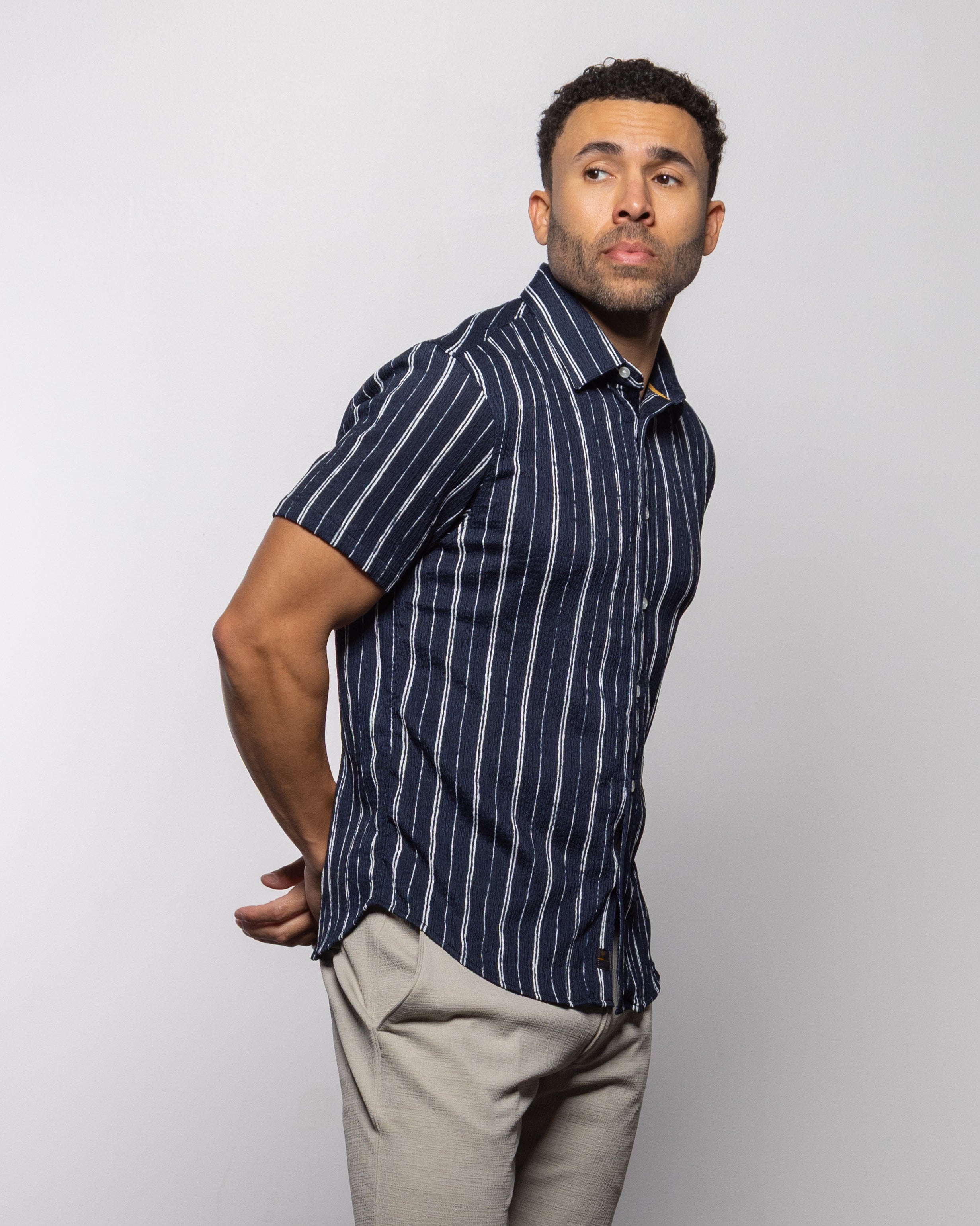 Bali Short Sleeve Shirt Indigo Night