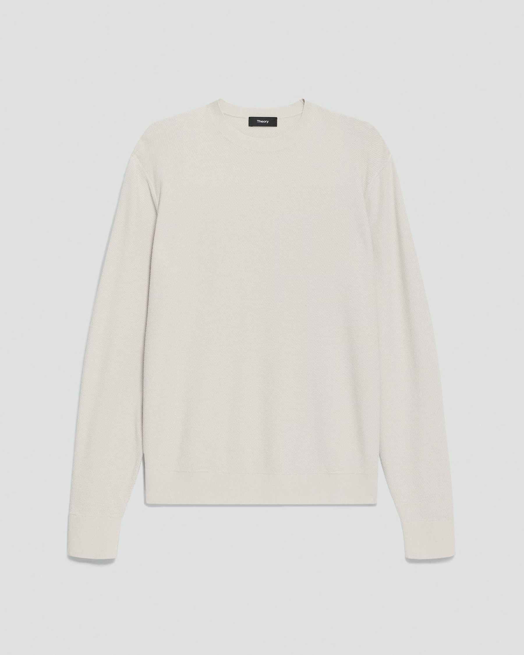 Riland Crewneck Sweater in Light Bilen Silver Cloud