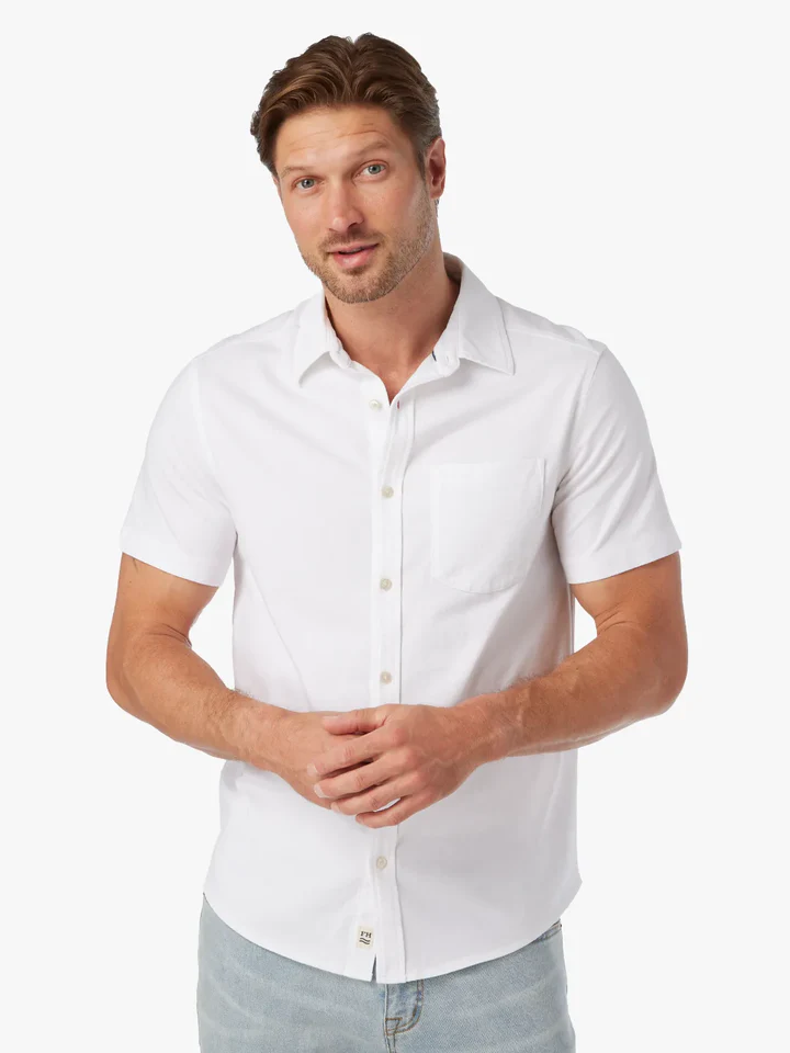 The Saltaire Short Sleeve Shirt White