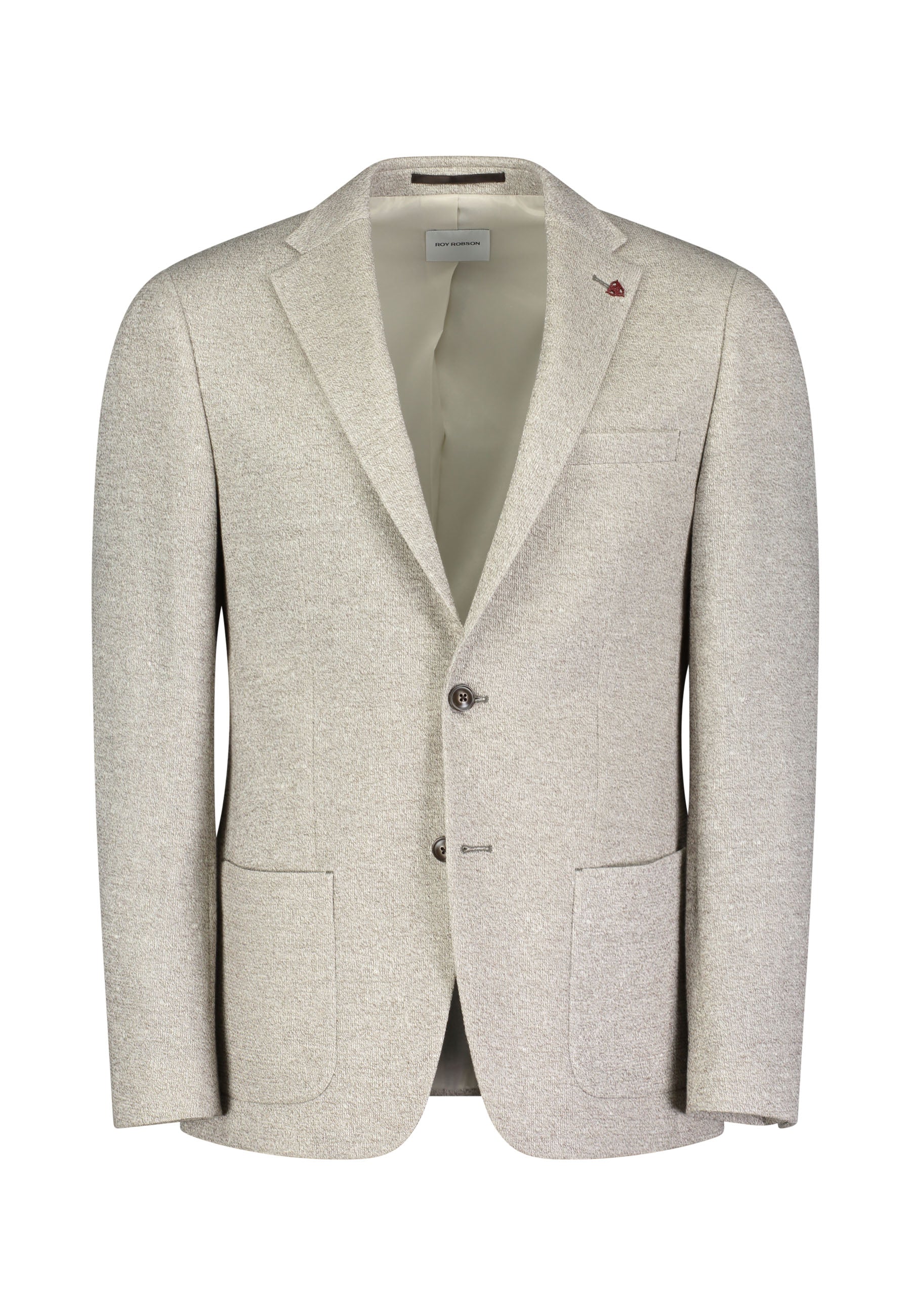 Linen Jersey Blazer Light Brown
