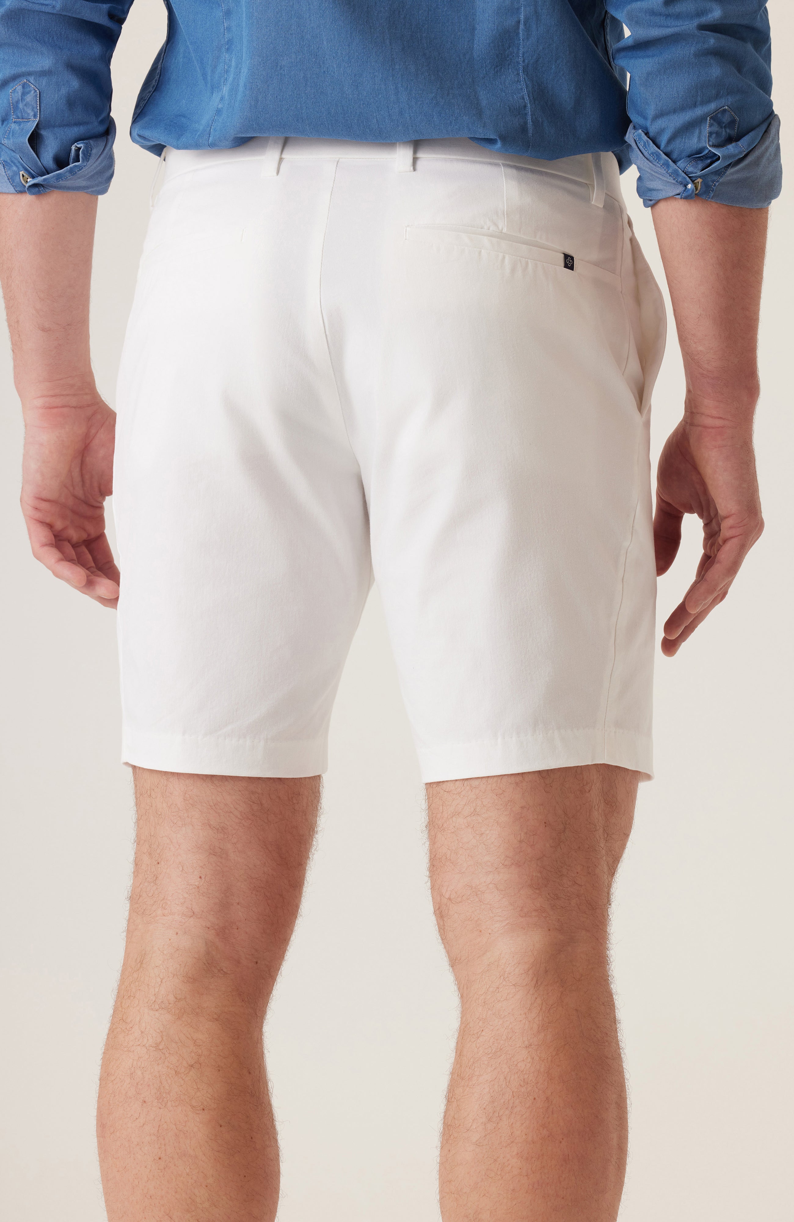 Galaxy Bermuda Stretch Twill Short White
