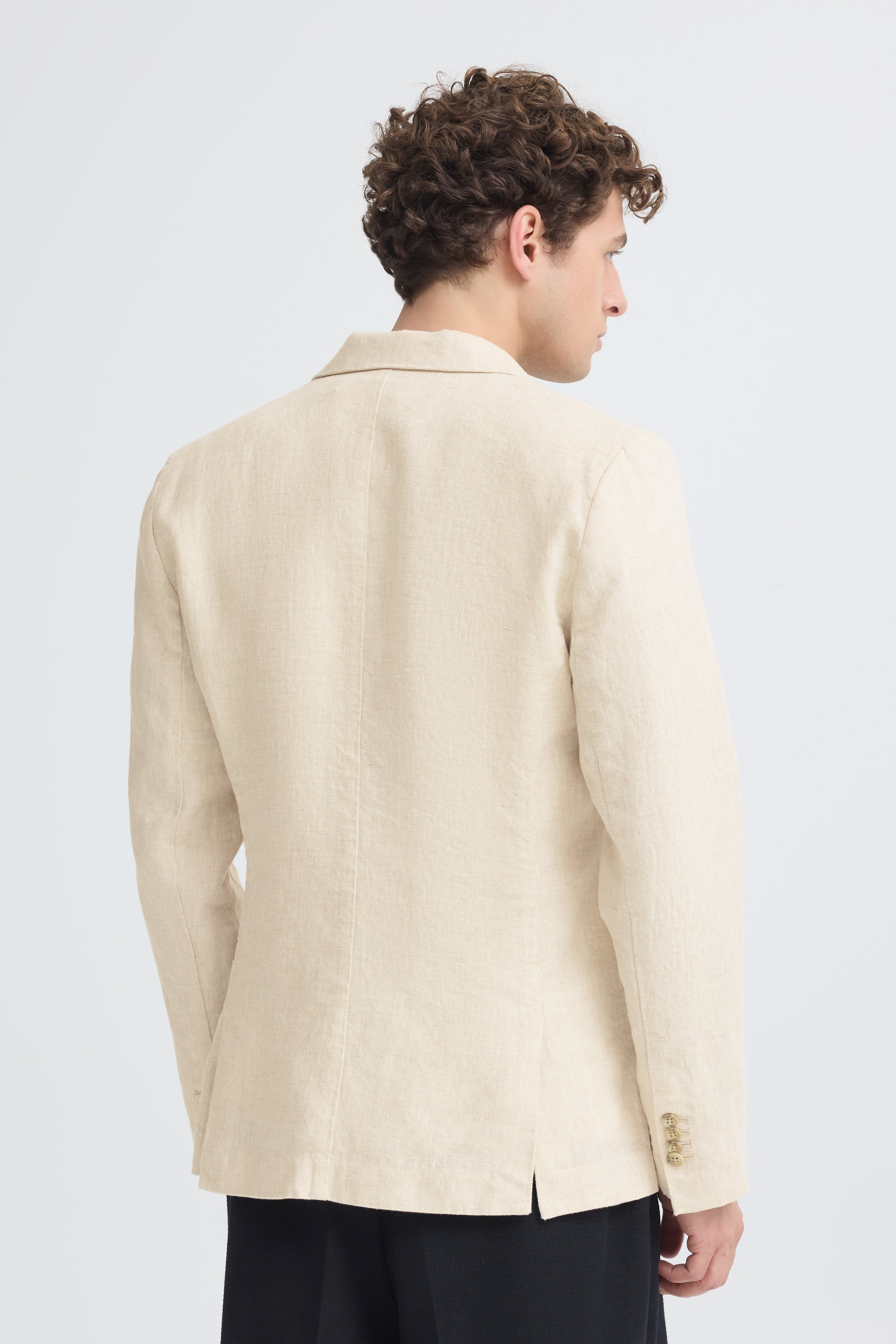 Torup Linen Blazer Plaza Taupe Melange