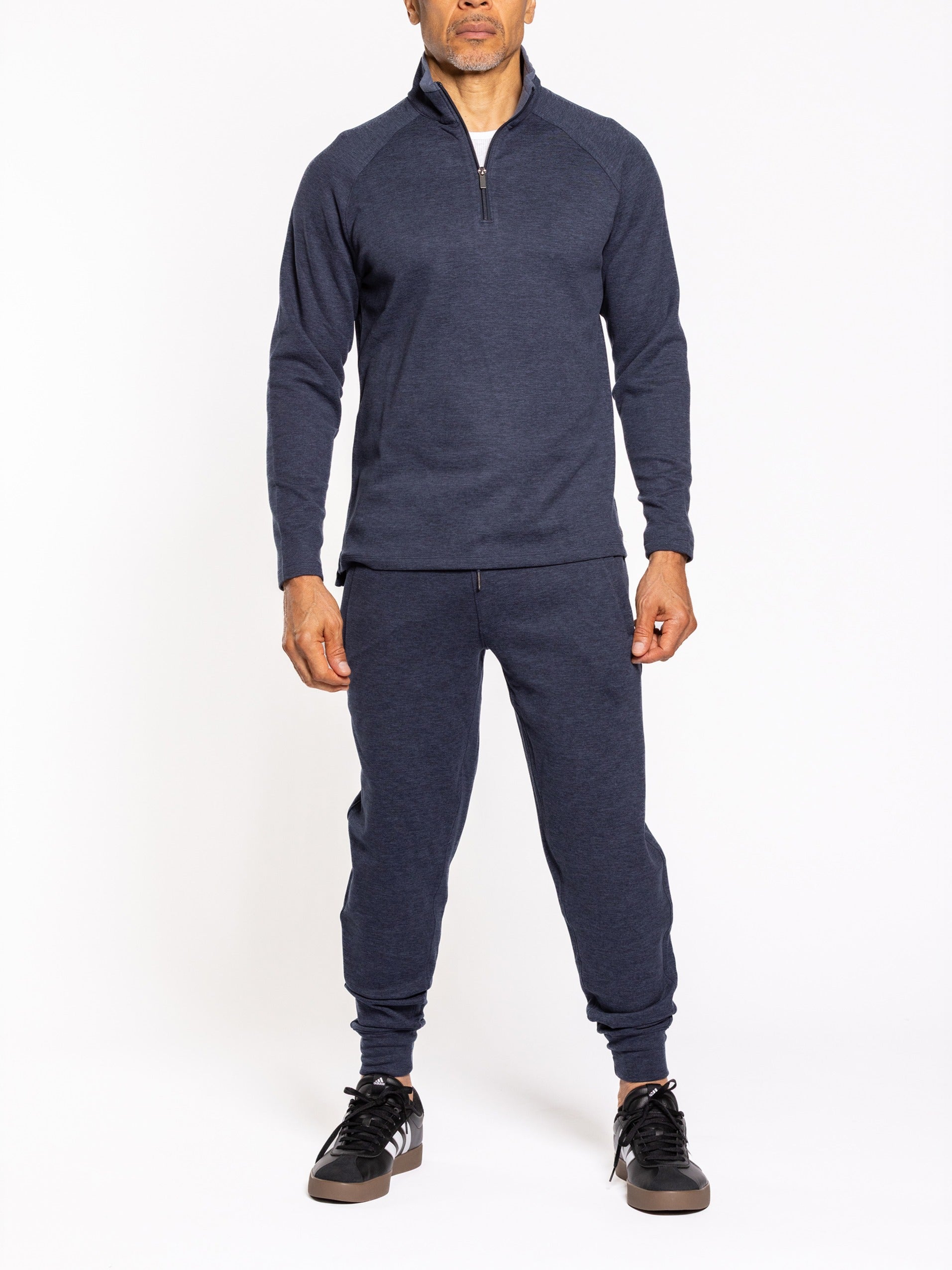 Asher Quarter Zip Indigo Night