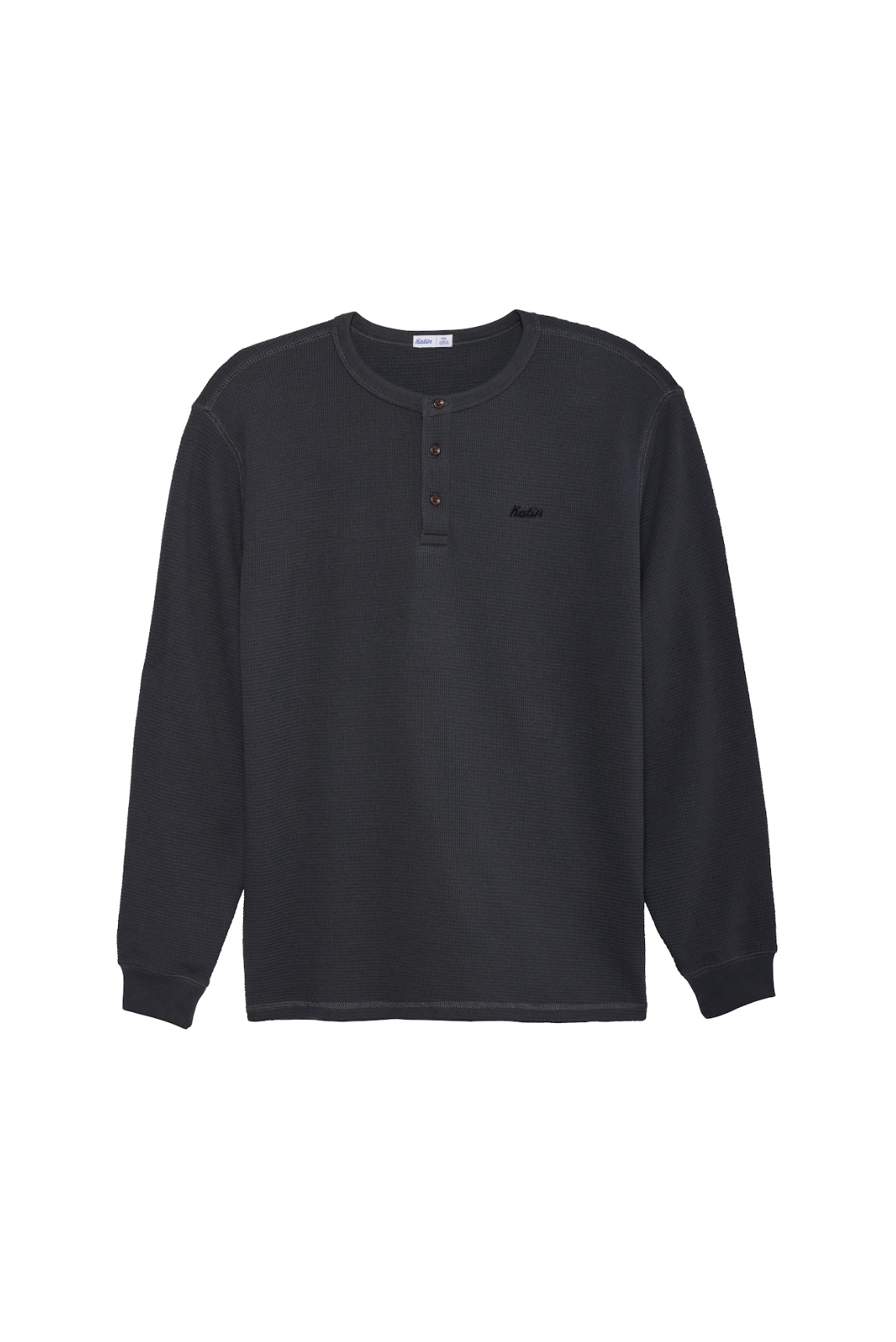 Mesa Thermal Henley Black Vintage Wash