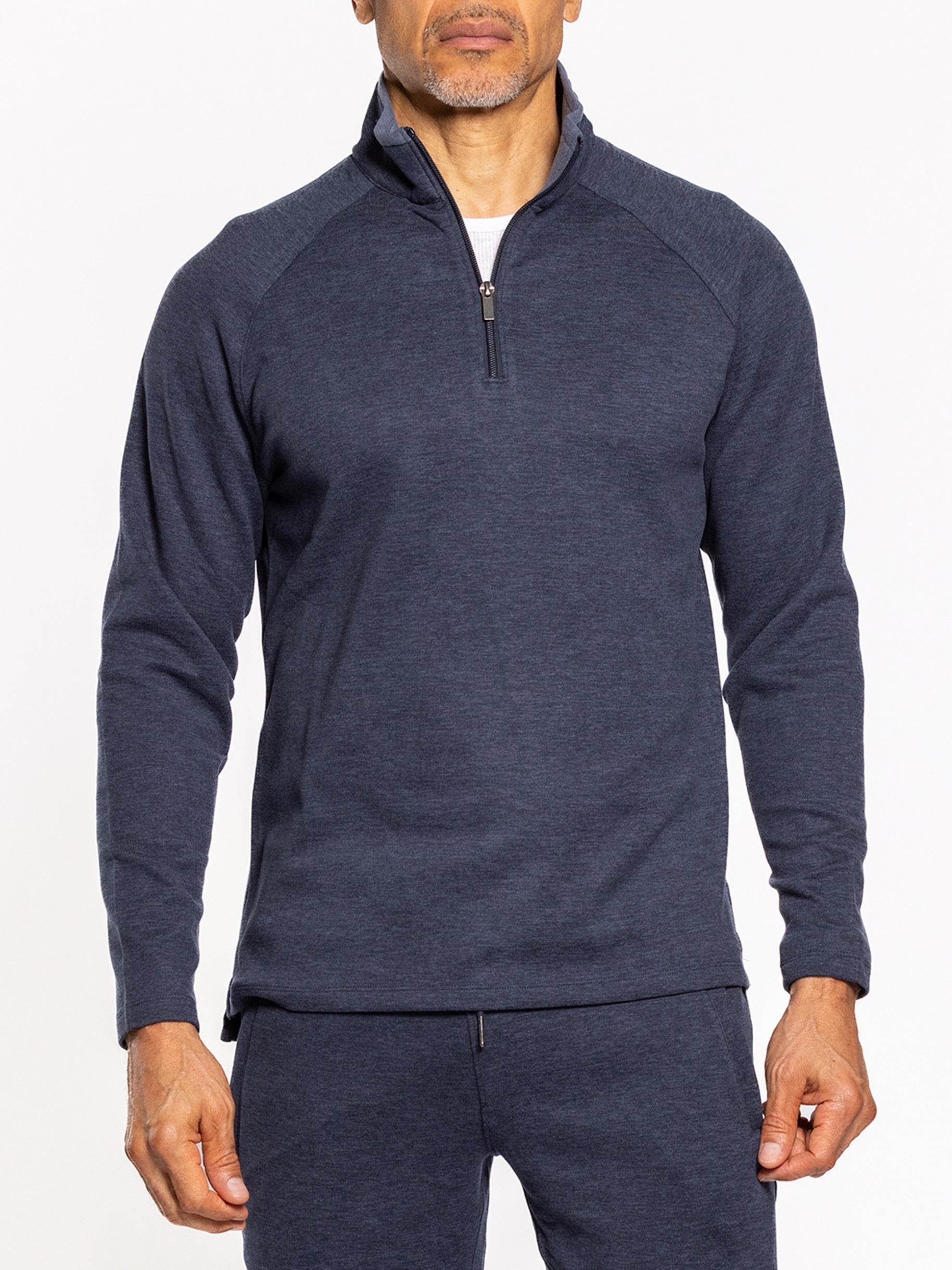 Asher Quarter Zip Indigo Night