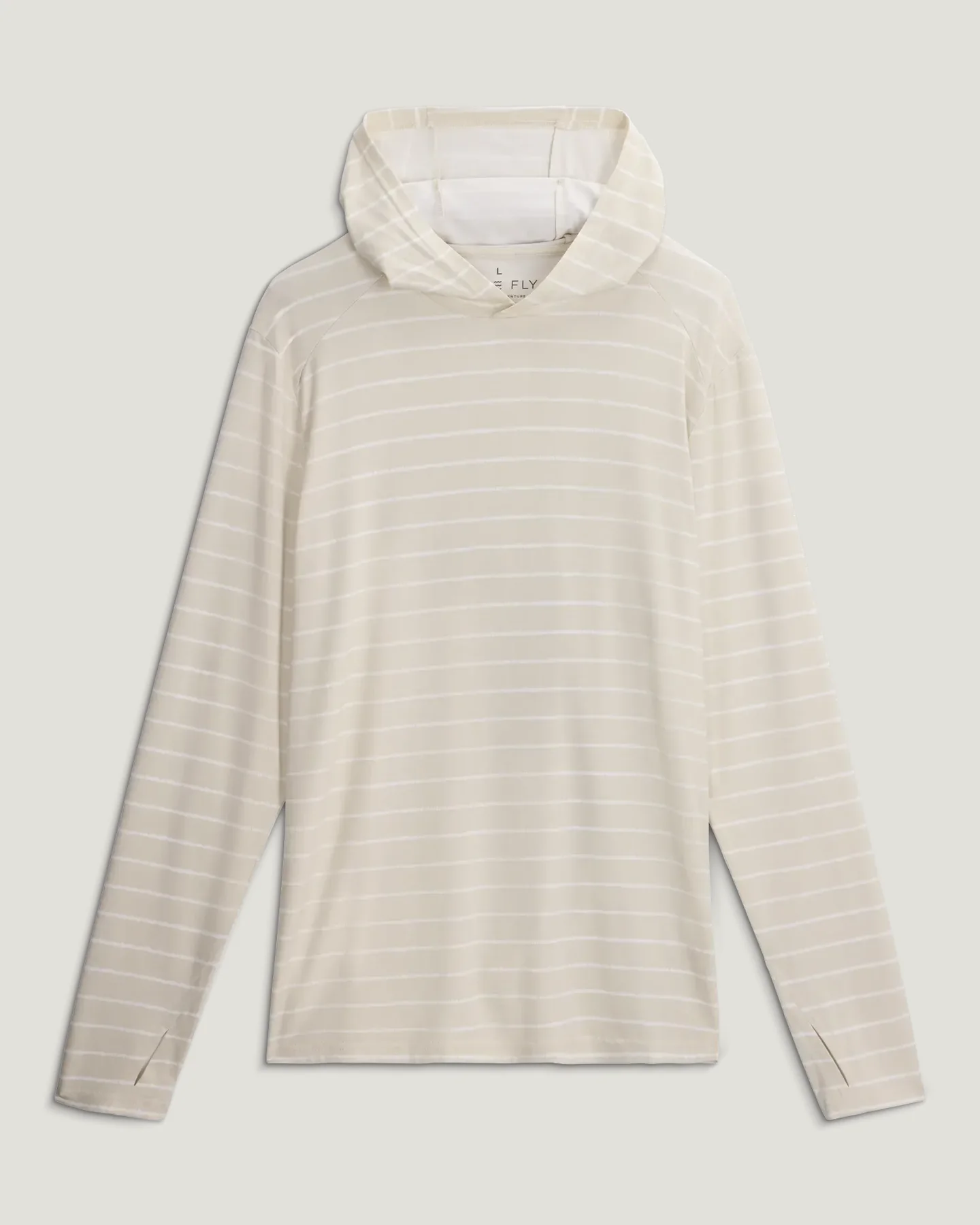 Bamboo Shade Striped Hoodie Dash-Stripe Birch