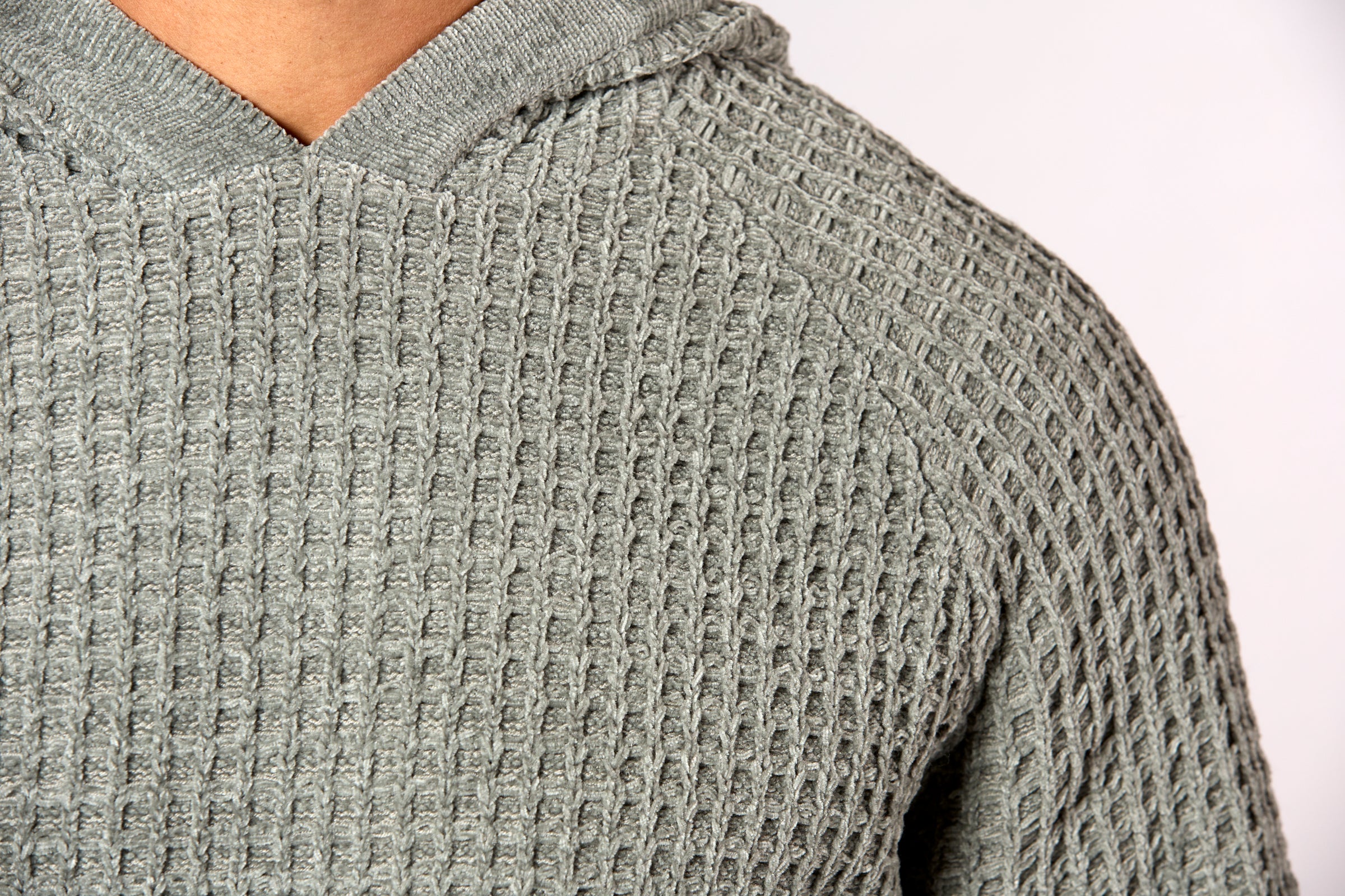 Chenille Hoodie Moss