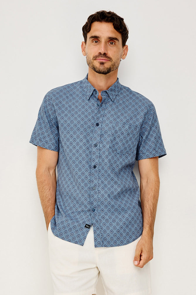 Carson Shirt Bloom Batik Peach