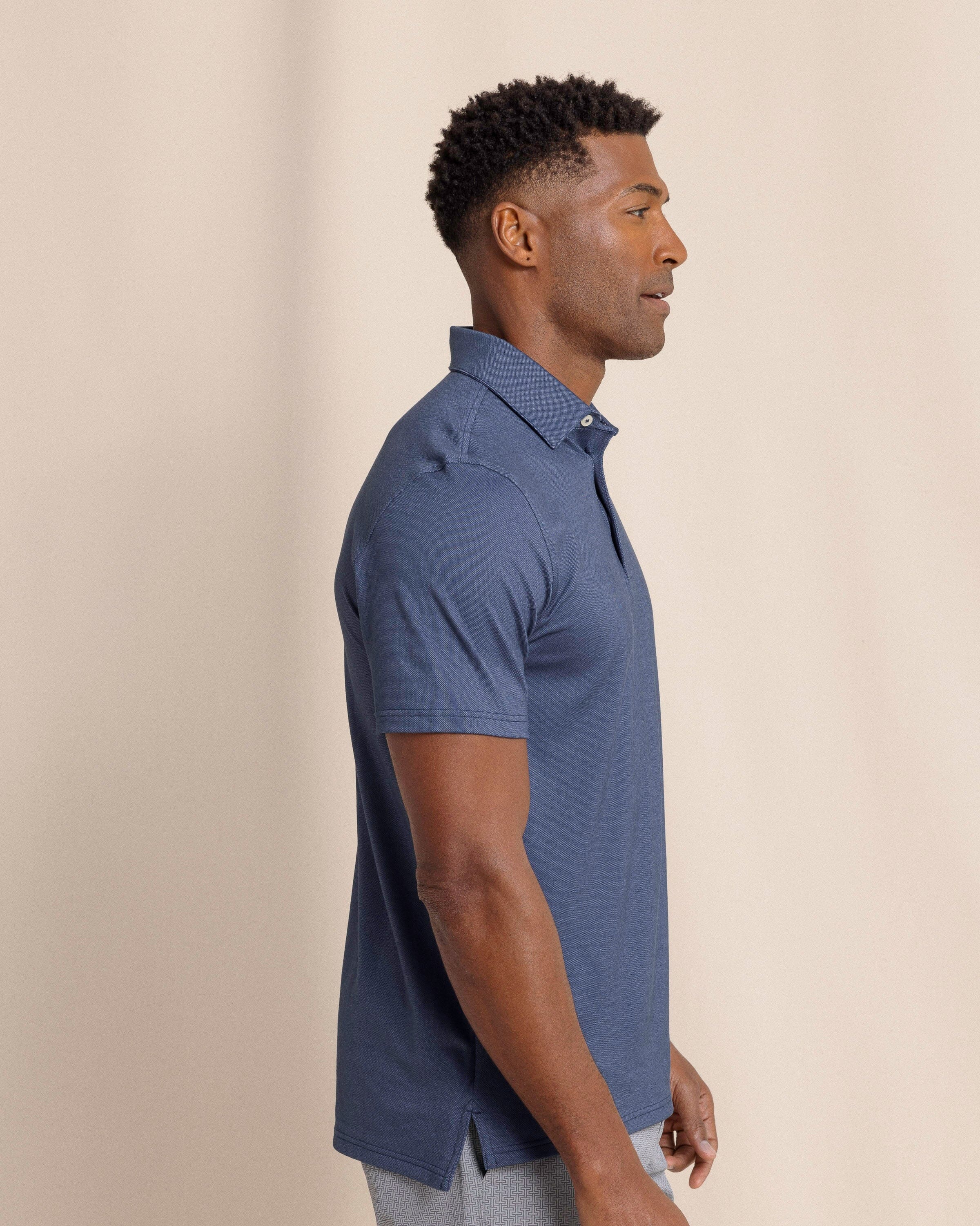 Belfair Perf Polo Light Indigo