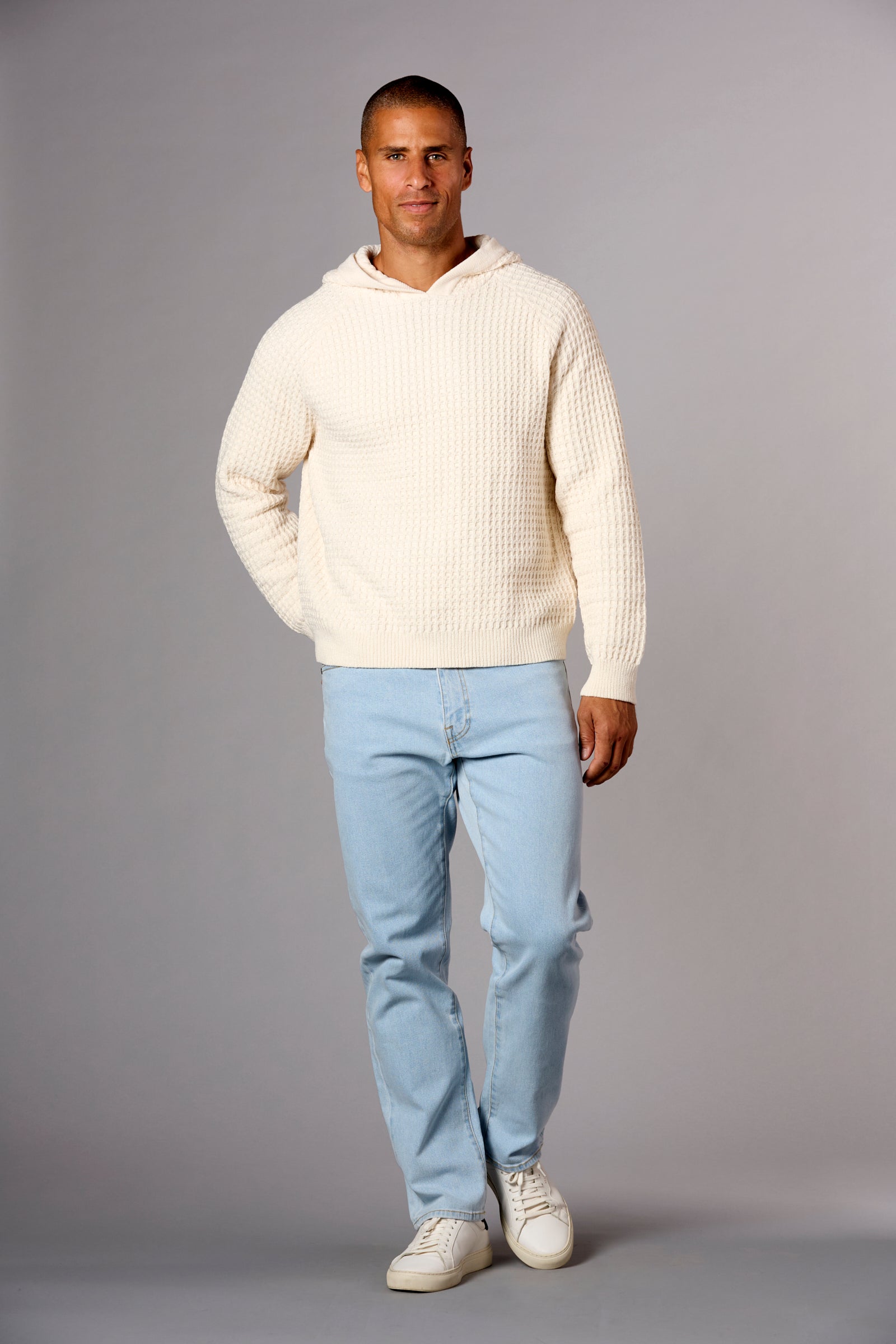 Chenille Hoodie Ivory