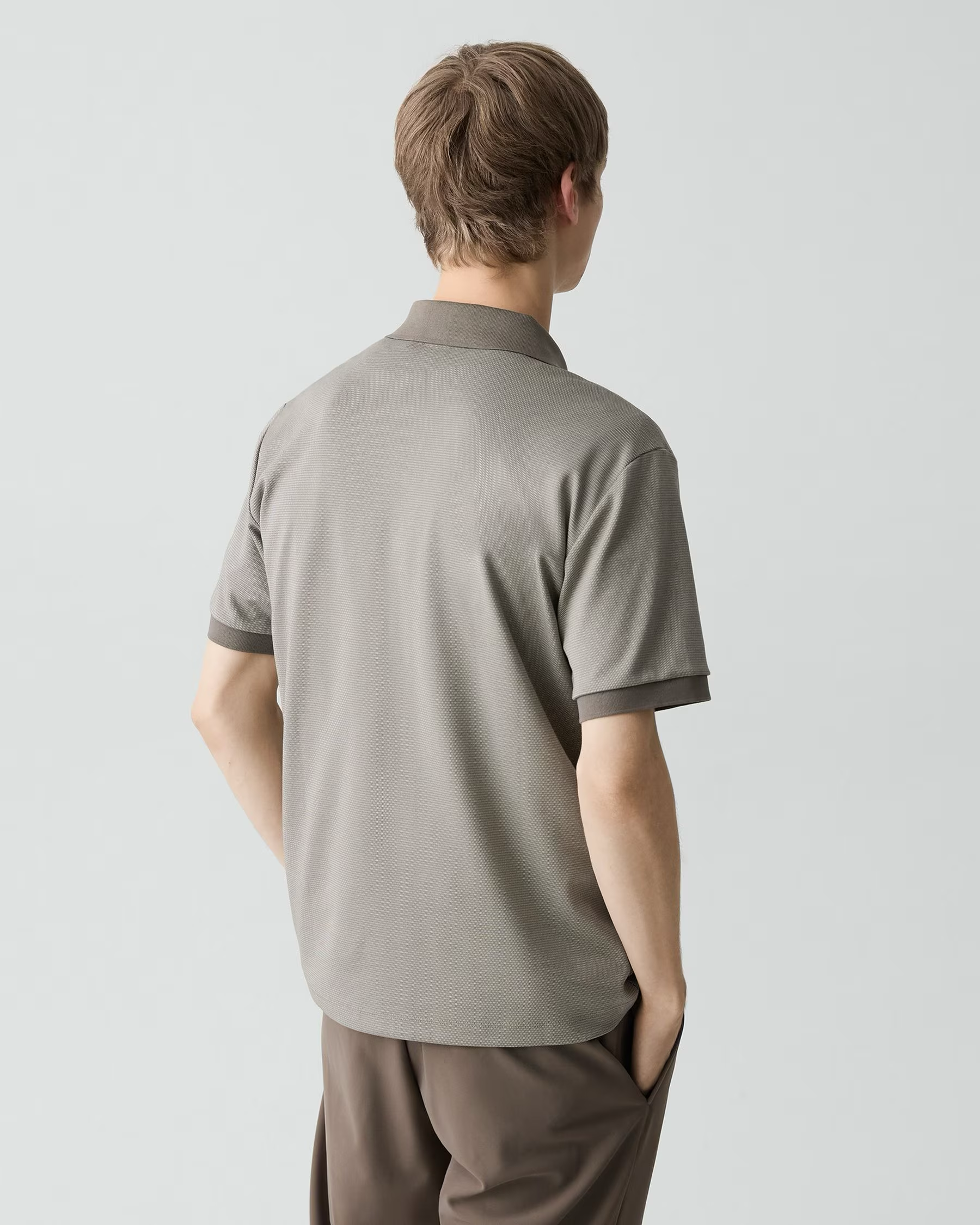 Geo Polo in Jacquard Morel Multi