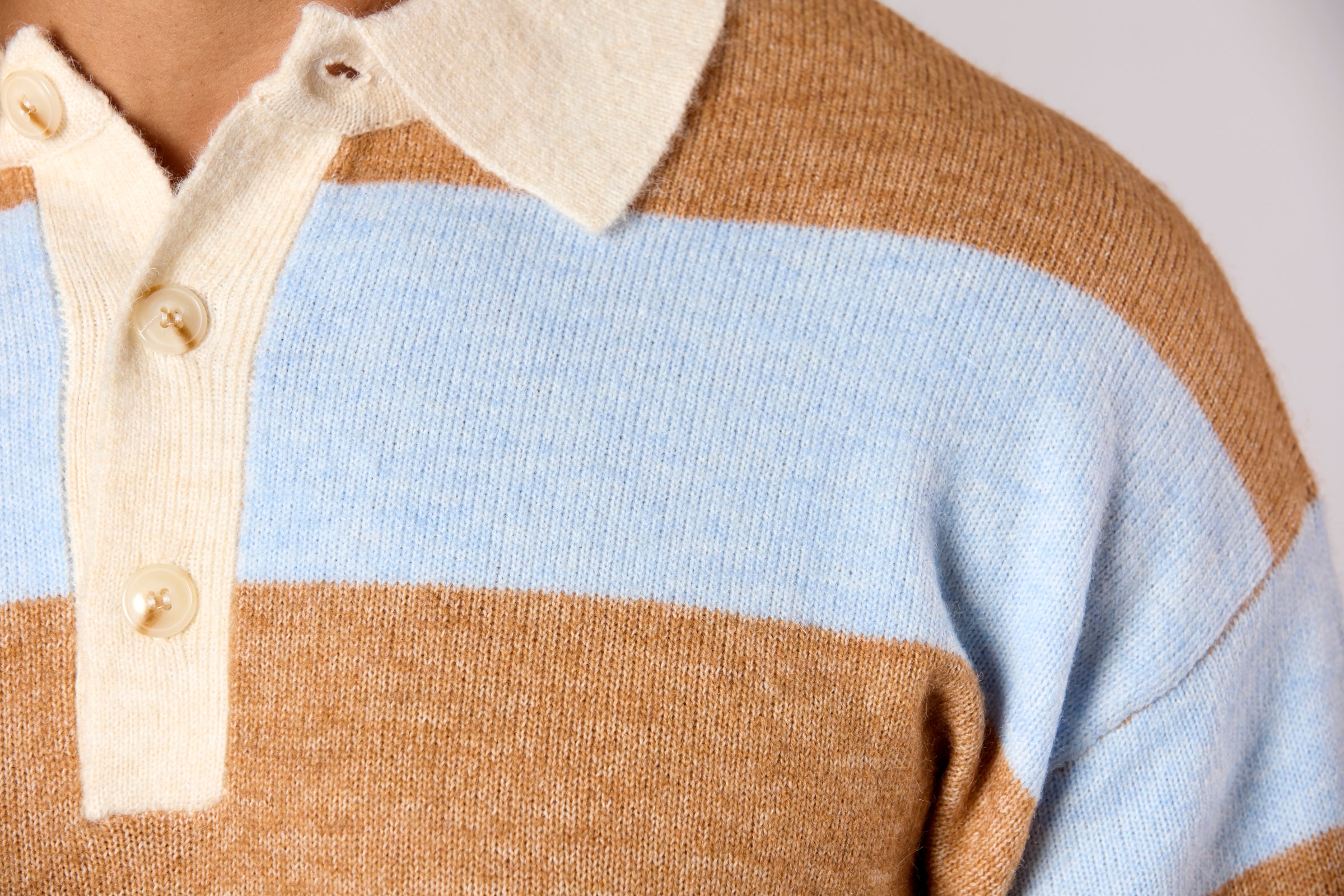 Striped Rugby Sweater Blue/Oat