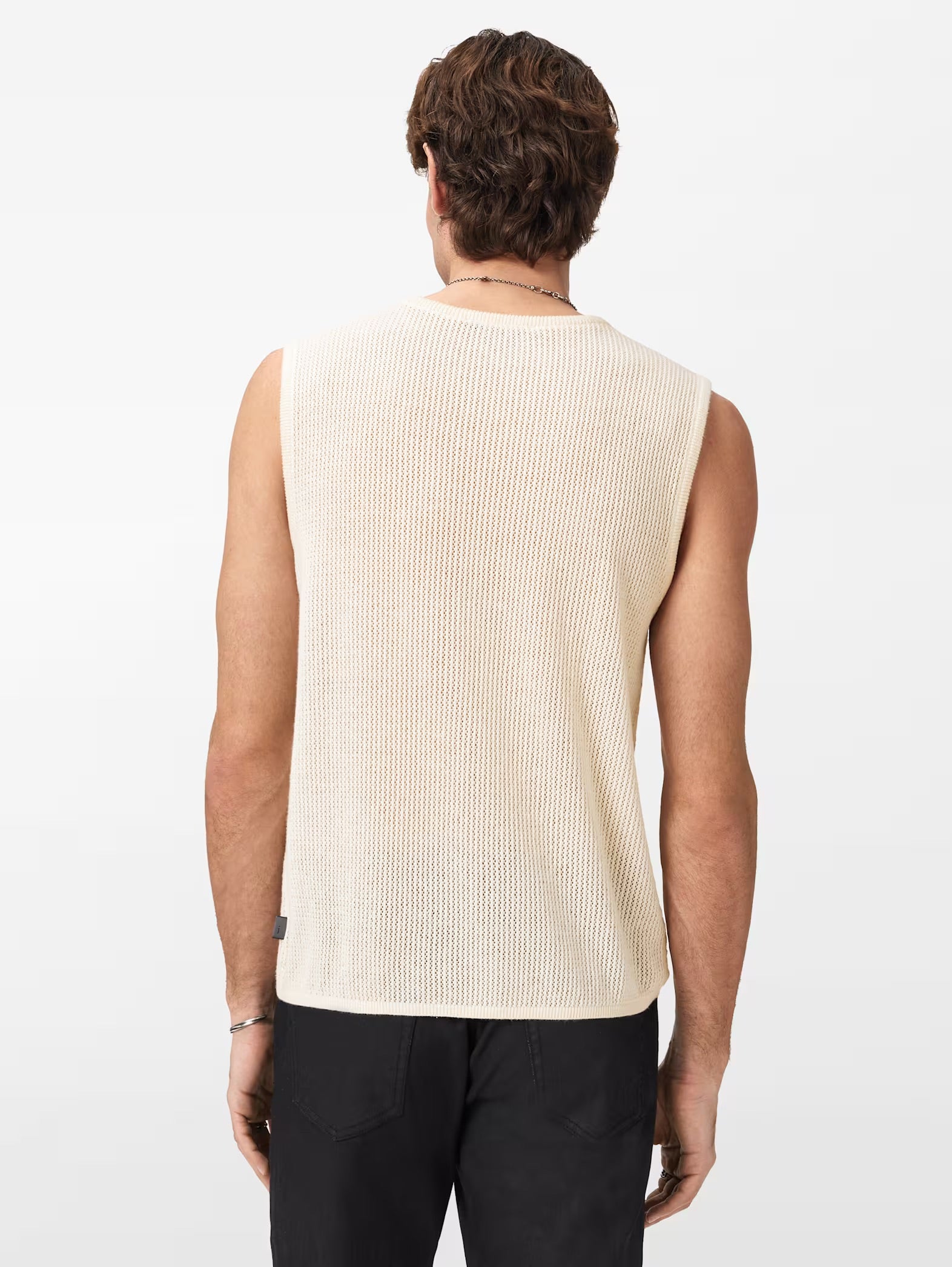 Beaumont Sweater Mesh Tank Salt