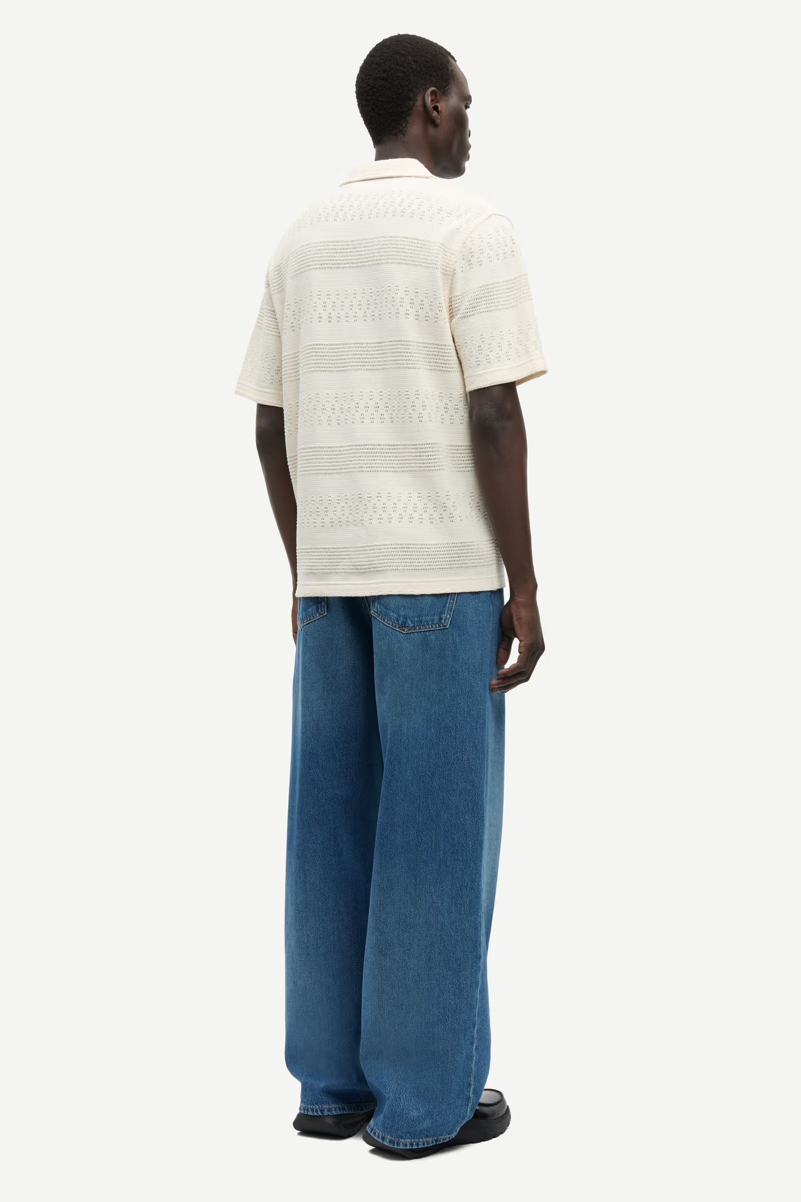 Samartin Stripe Shirt Clear Cream