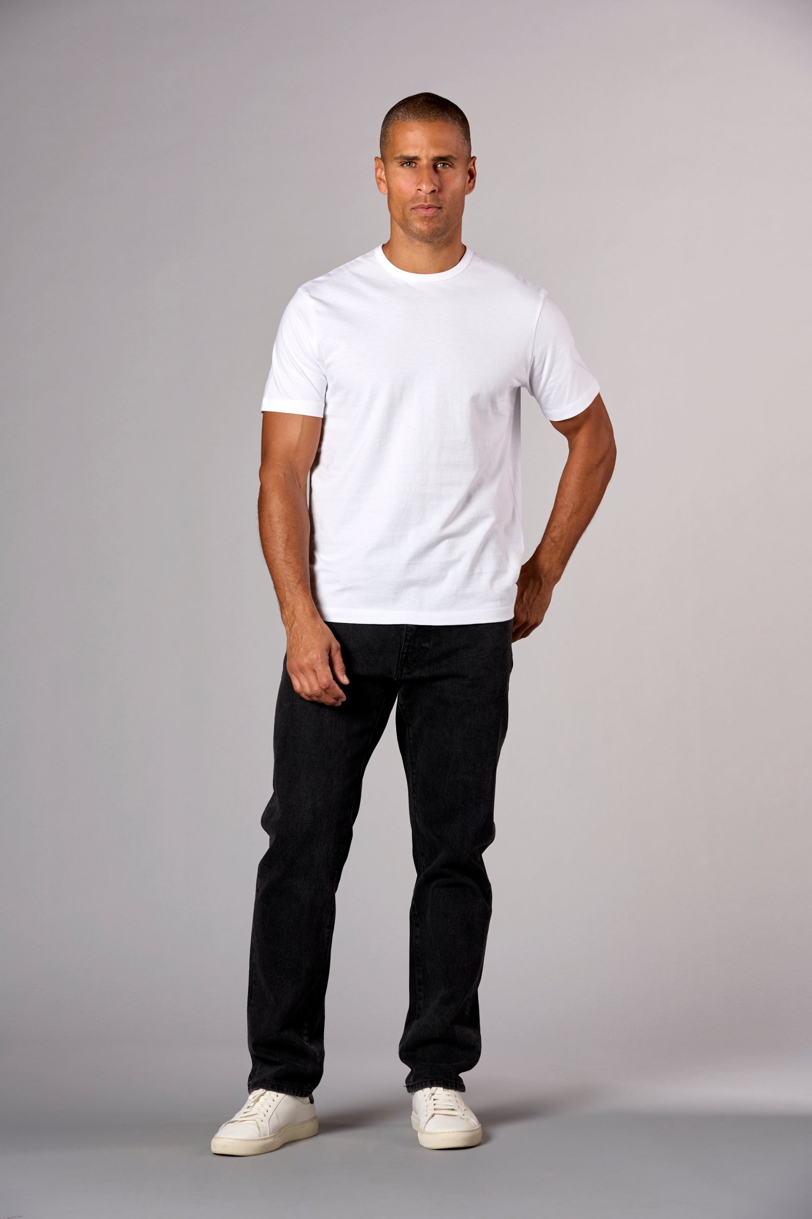 The Hudson Crew Tee in Heavy Cotton Jersey White