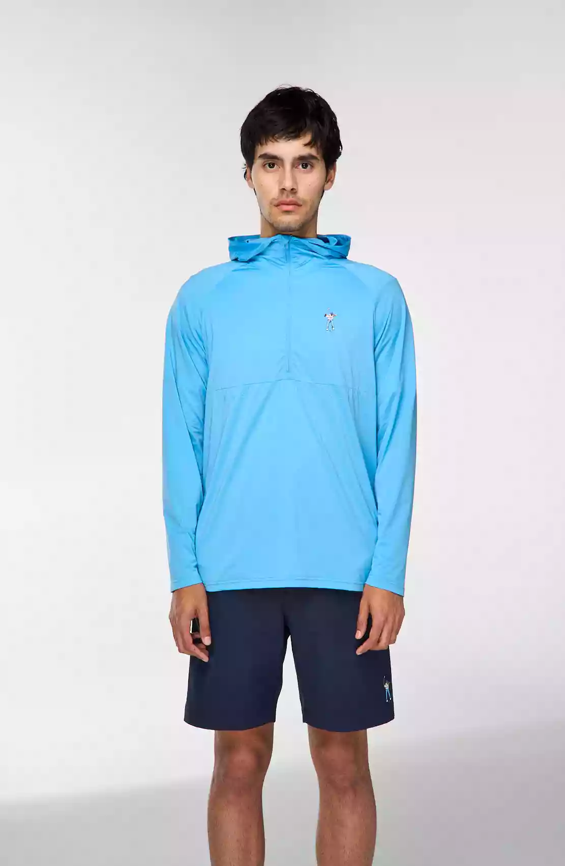 Performance Lightweight Hoodie Tranquil Blue