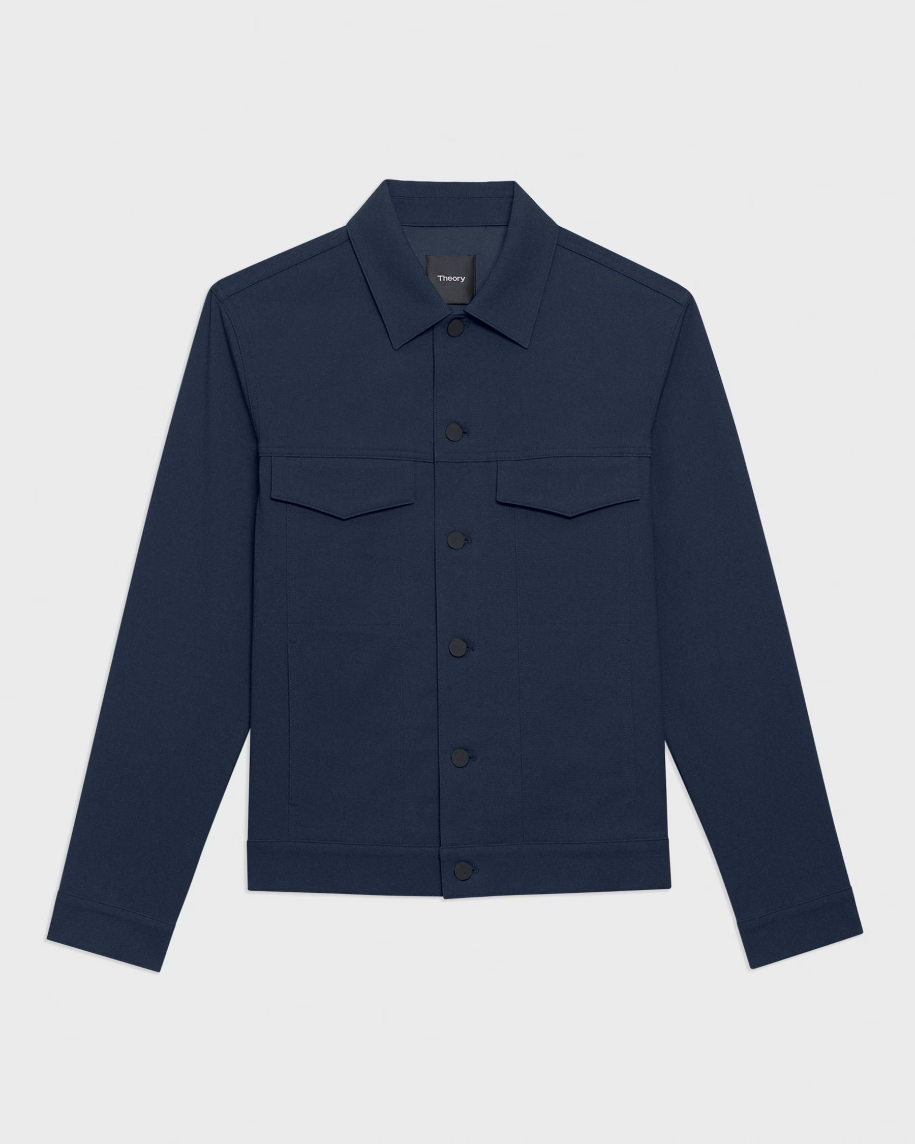 River Trucker Jacket in Neoteric Twill Dark Navy