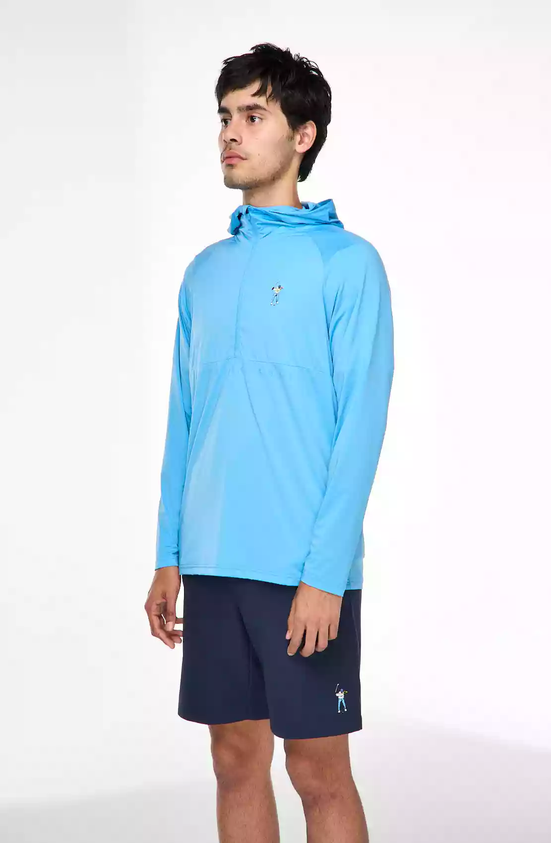 Performance Lightweight Hoodie Tranquil Blue