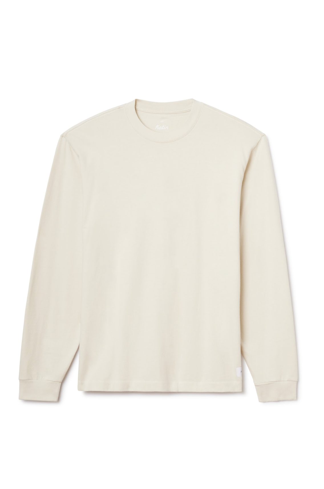 Long Sleeve Box Fit Tee Vintage White