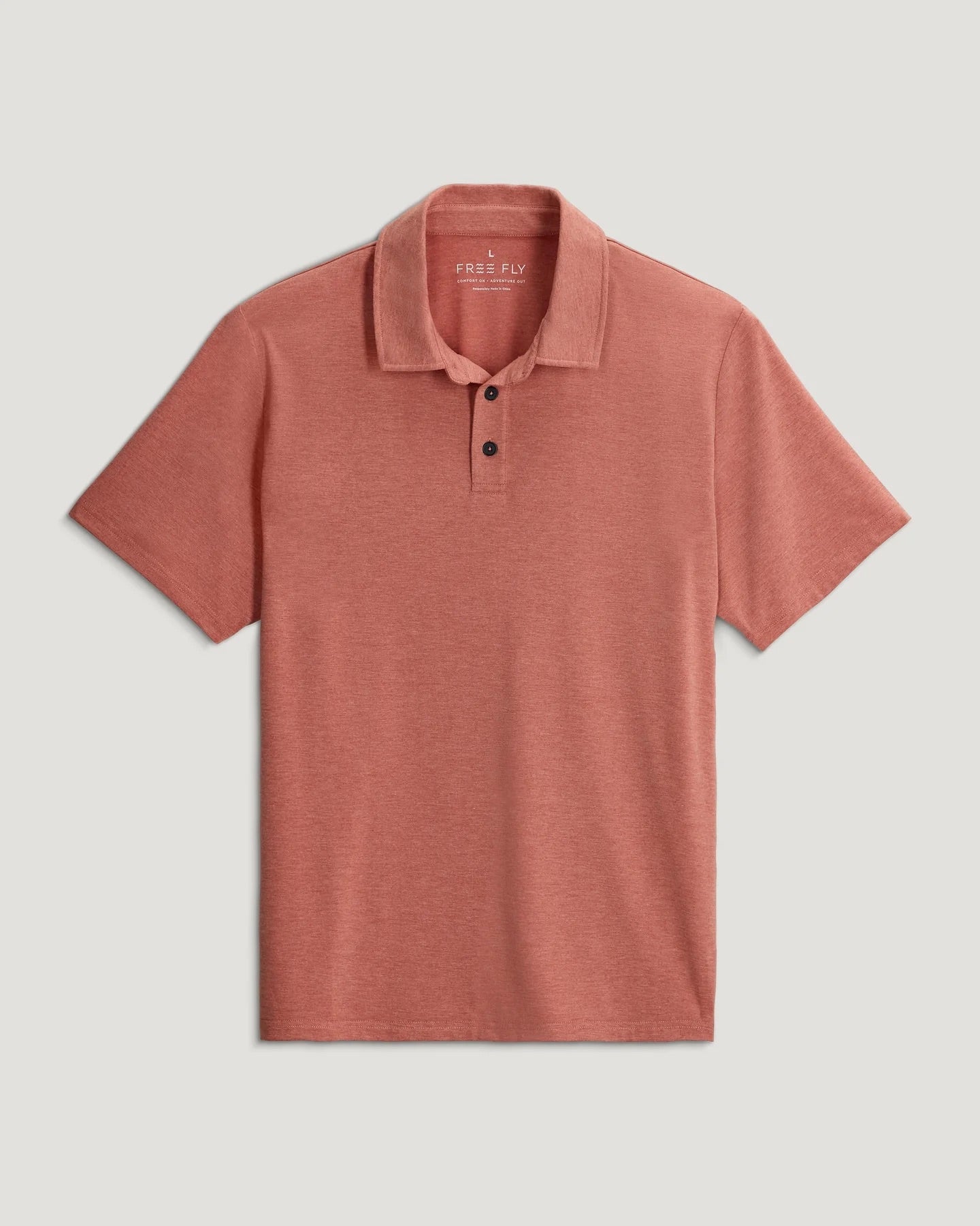 Bamboo Flex Polo II Heather Red Clay