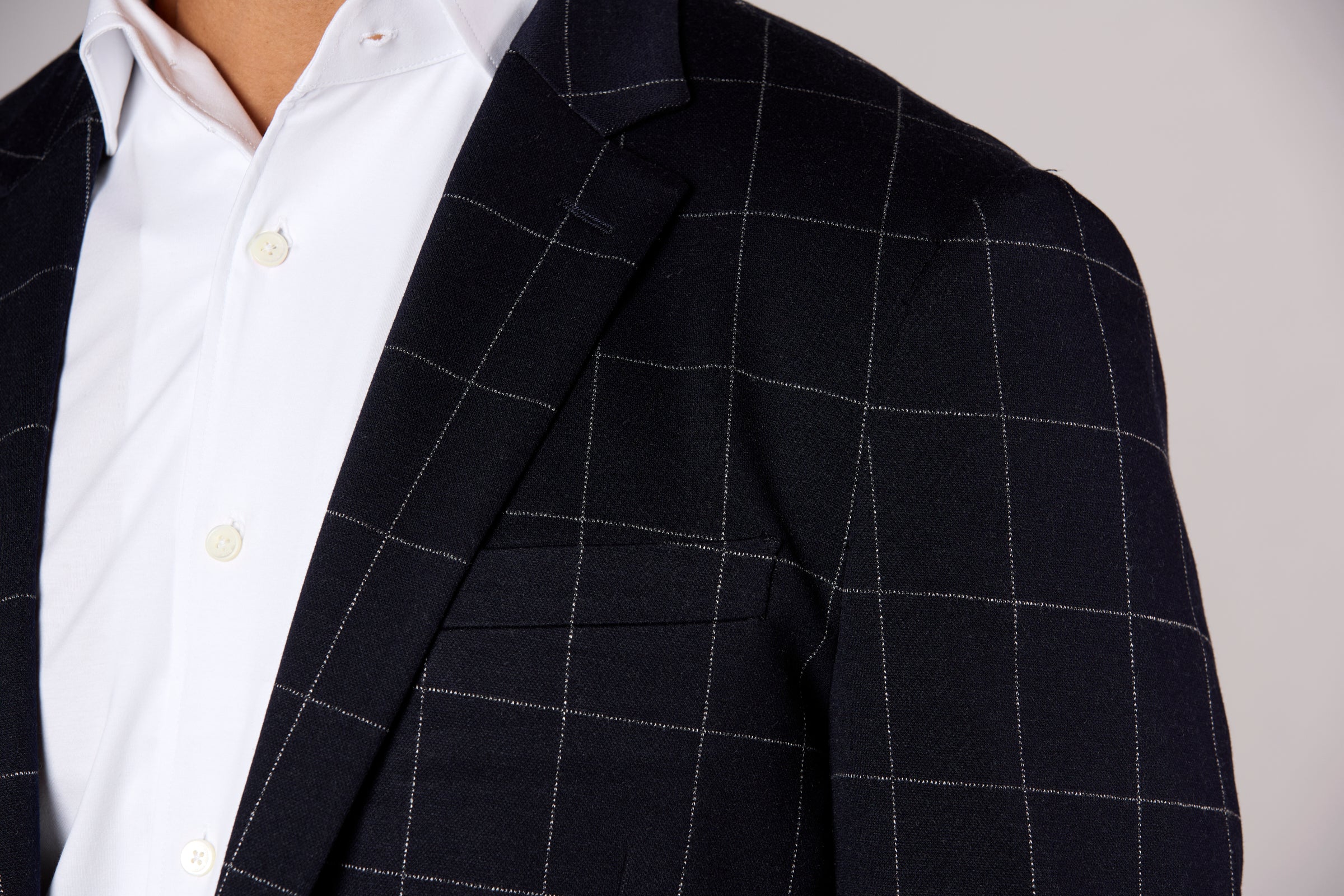 Balia Plaid Jacket Navy