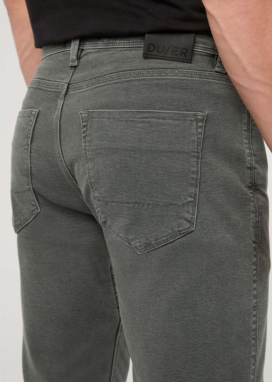 Stretch Canvas Loose Taper Pant Thyme