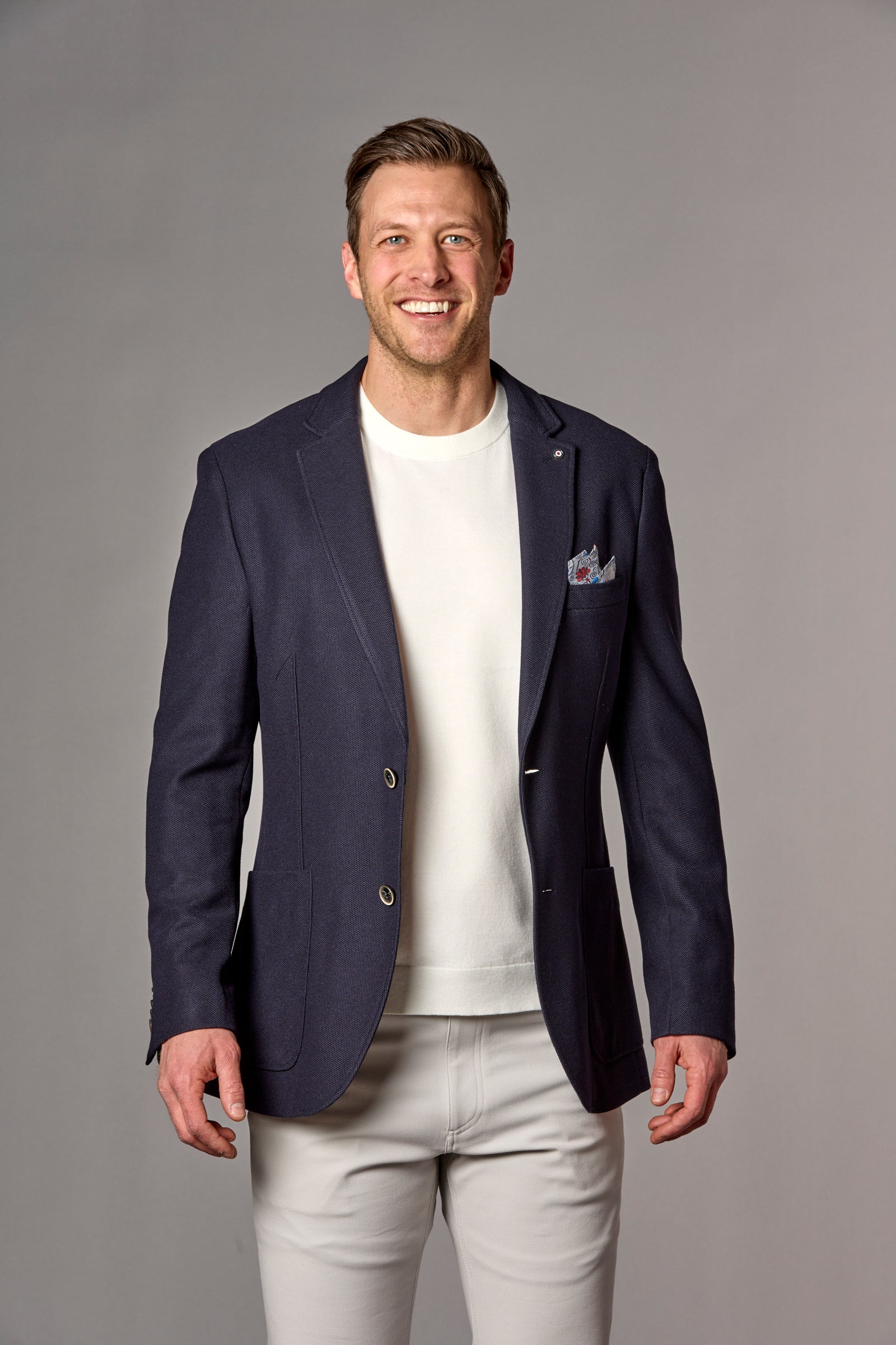 Unlined Blazer W/ Pocket Navy