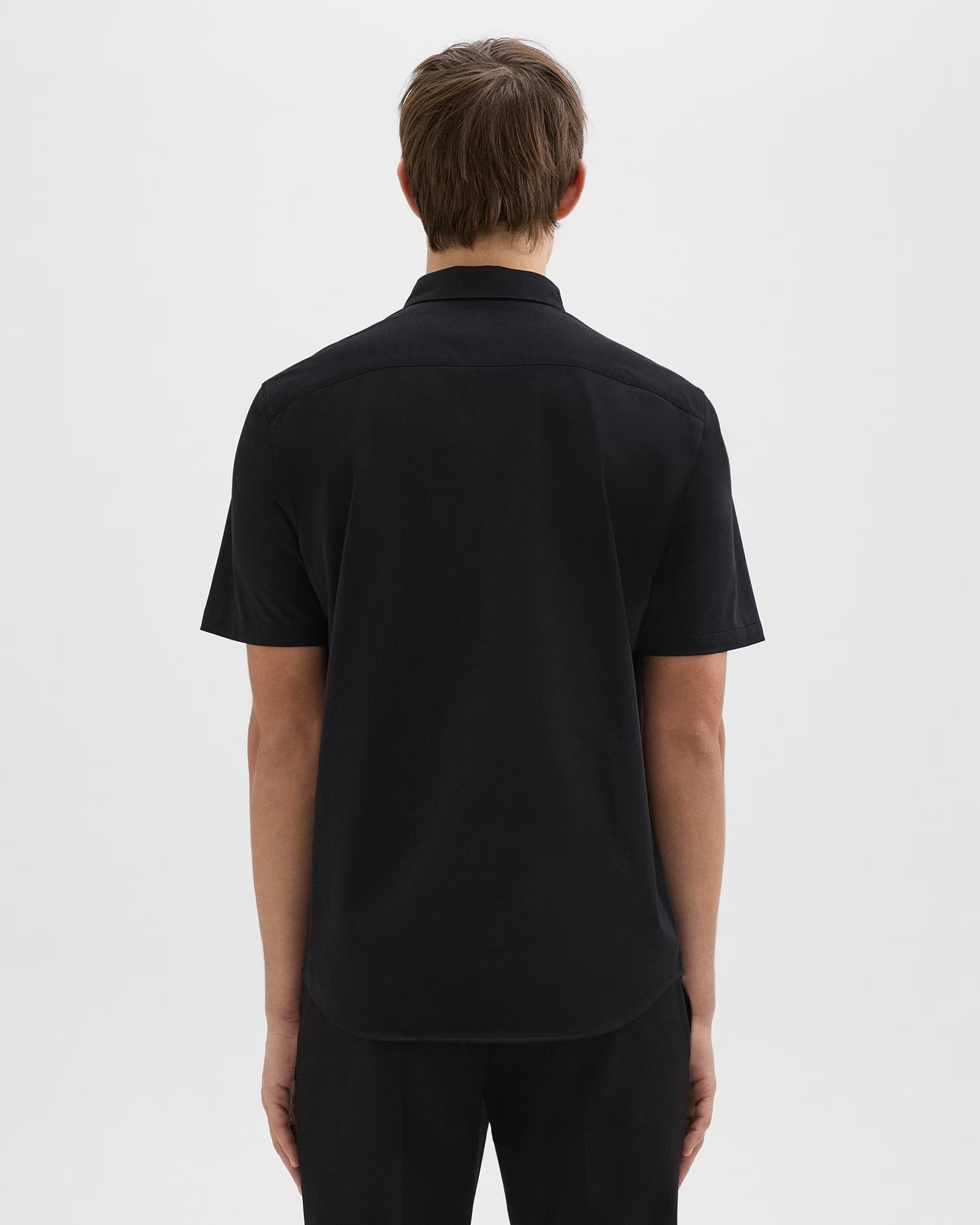 Irving Sylvain Structure Short Sleeve Shirt Black