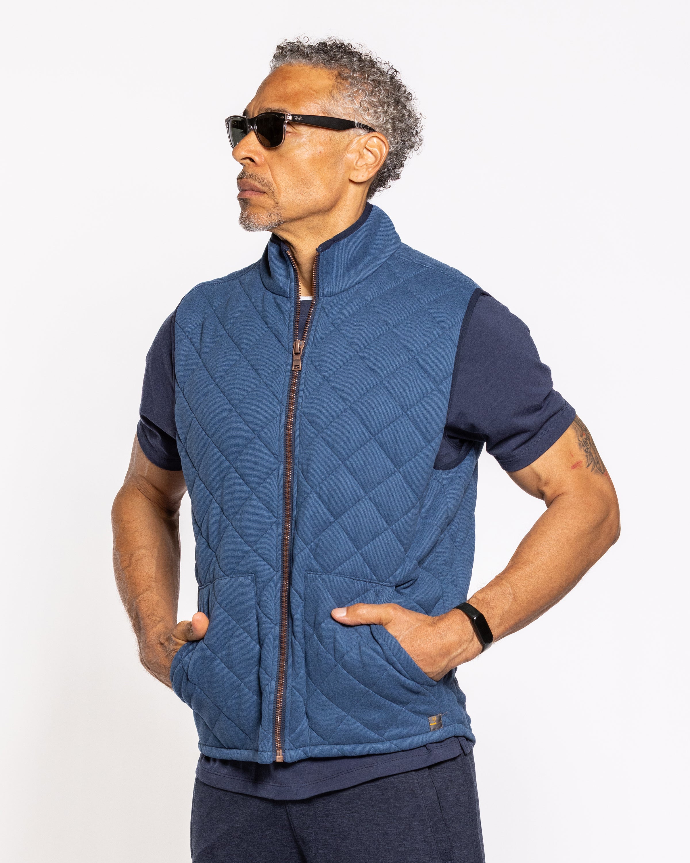 Manhattan Vest Indigo Night