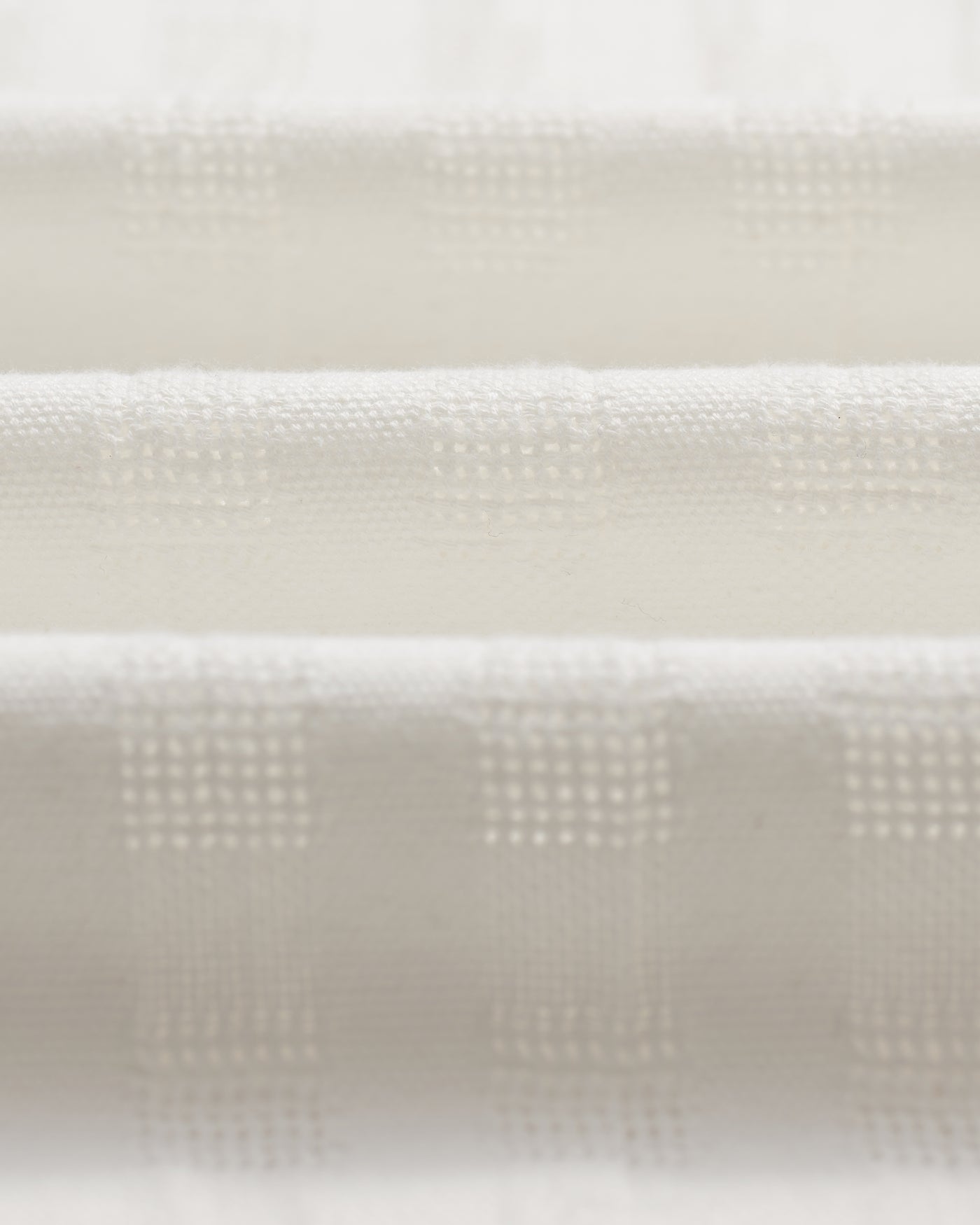 Didcot Open Weave Shirt Ecru Grid