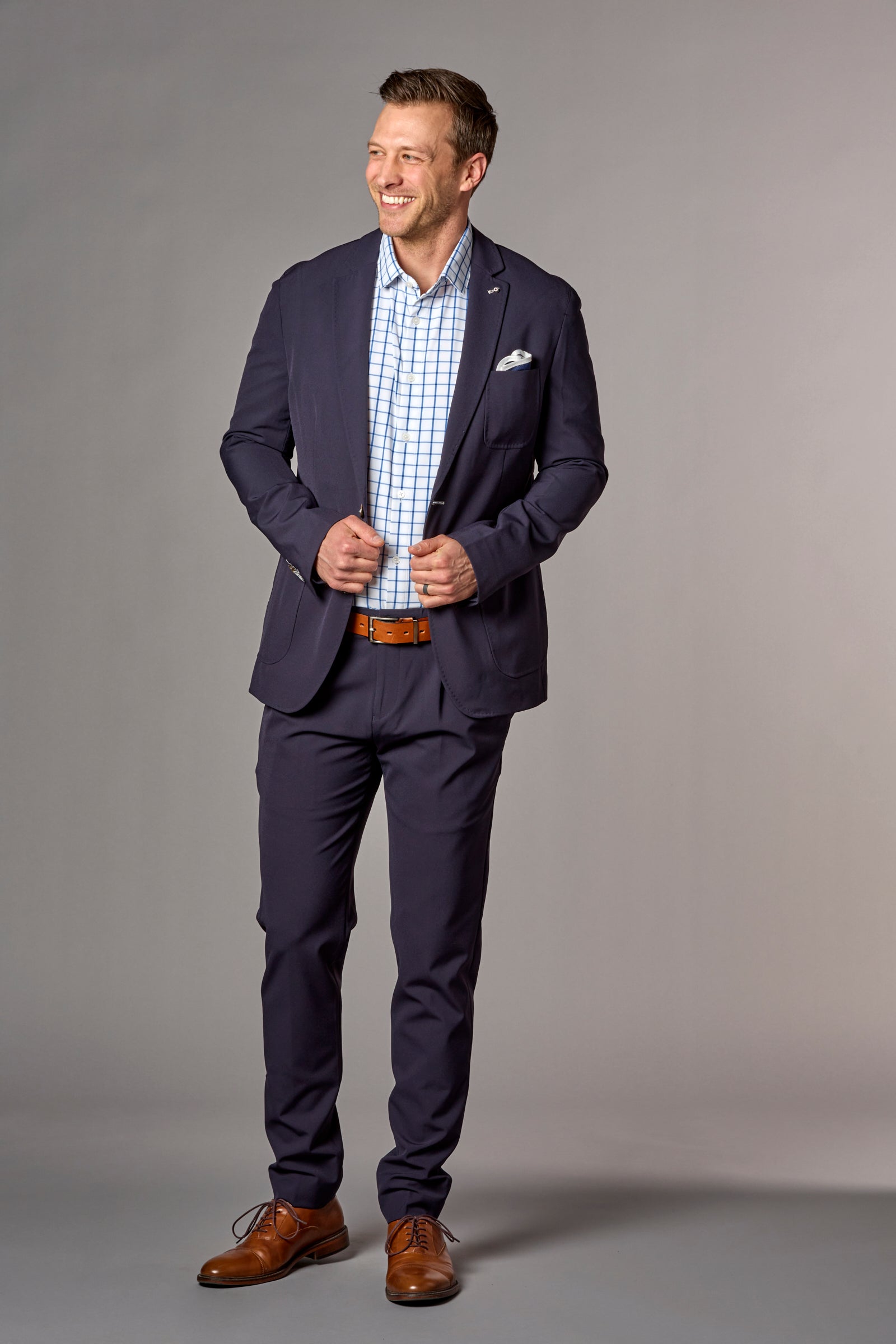 Tech Blend Stretch Jacket Navy