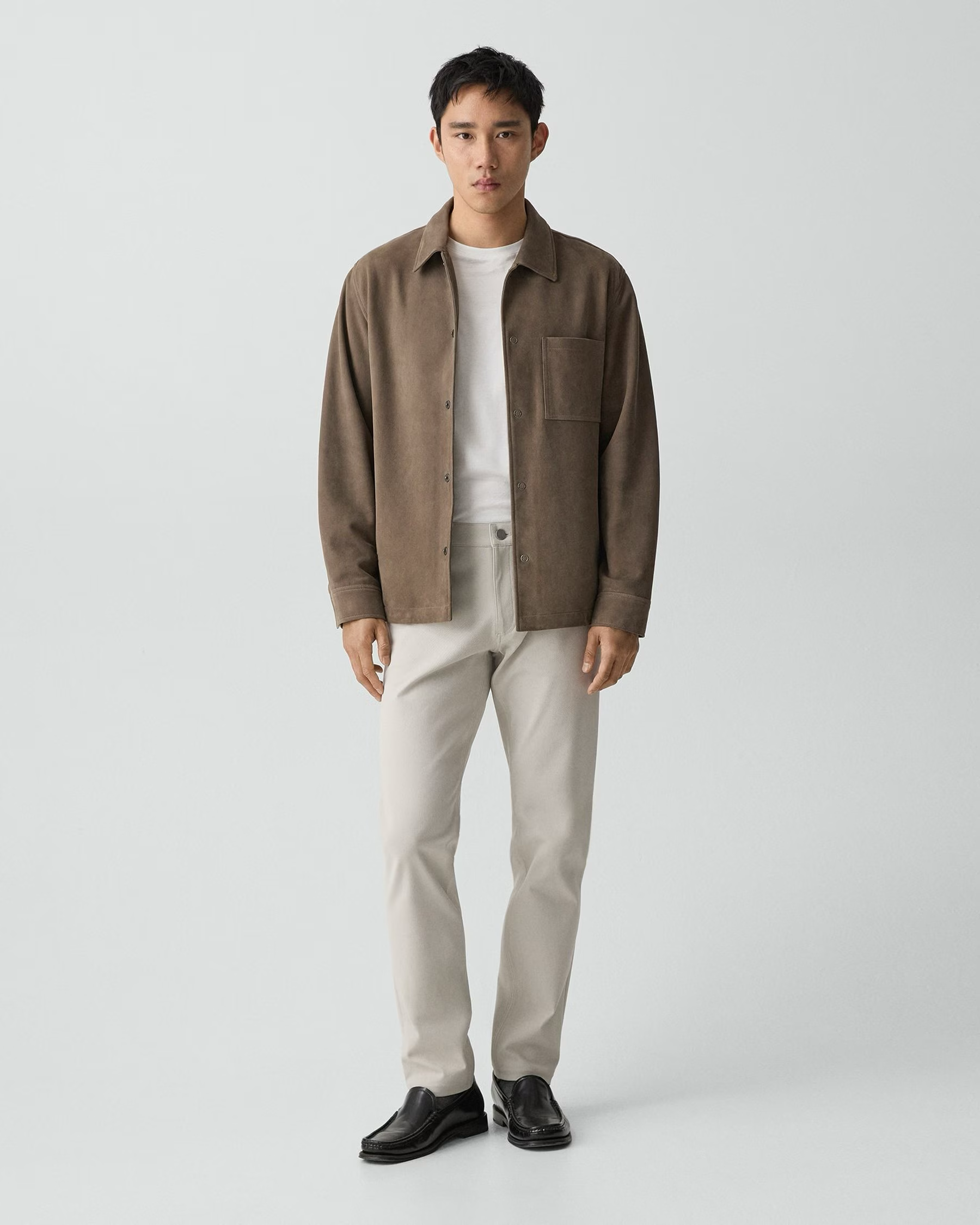 Raffi Pant in Neoteric Twill Silver Cloud