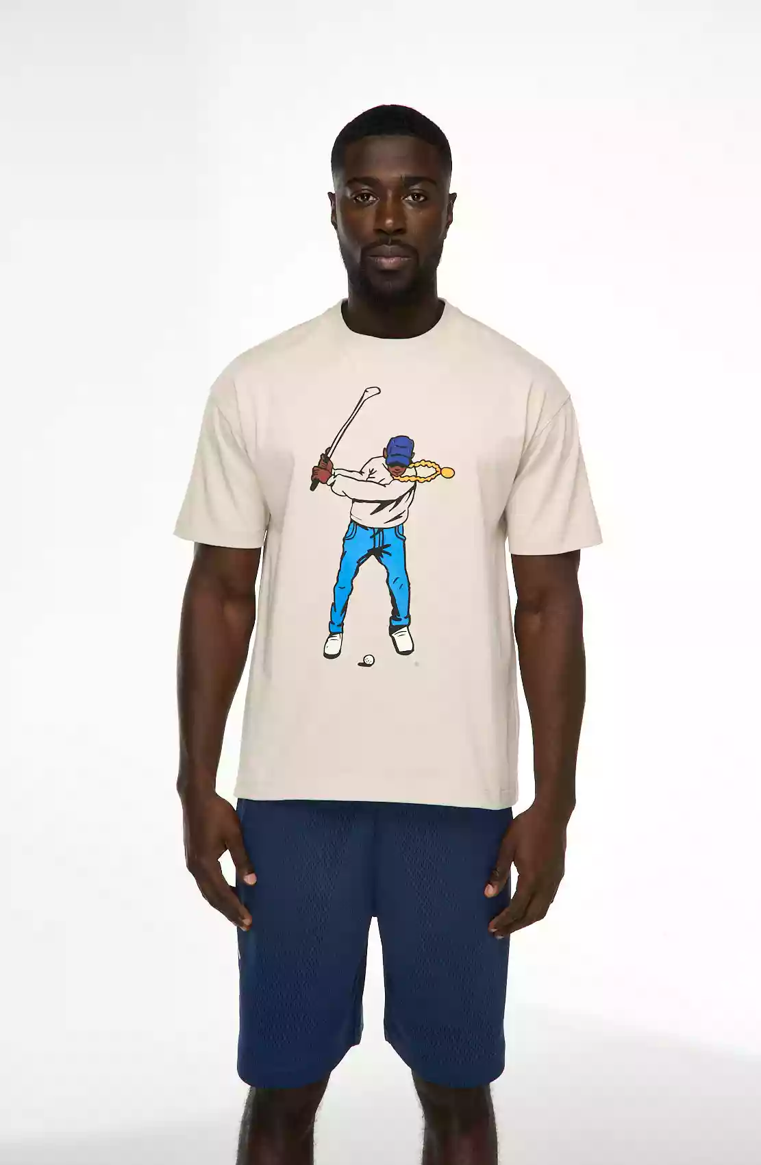 Double Sided Swingman Tee Pumice