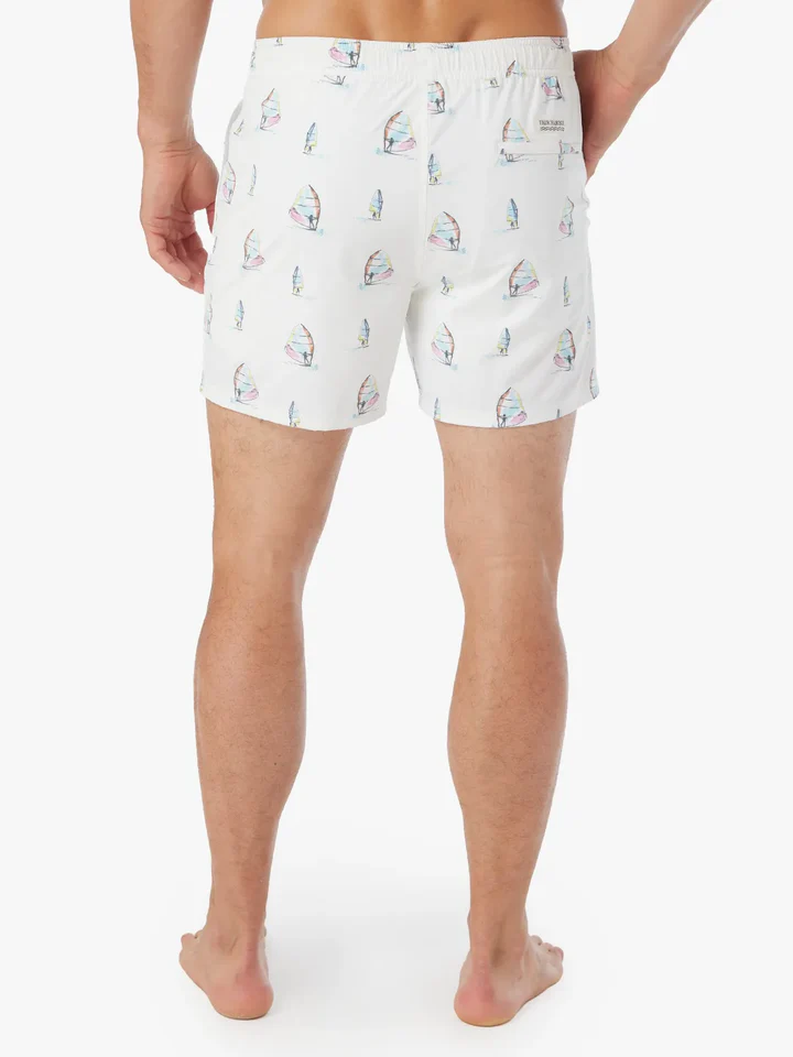The Bungalow Trunk (5") White Windsurfer