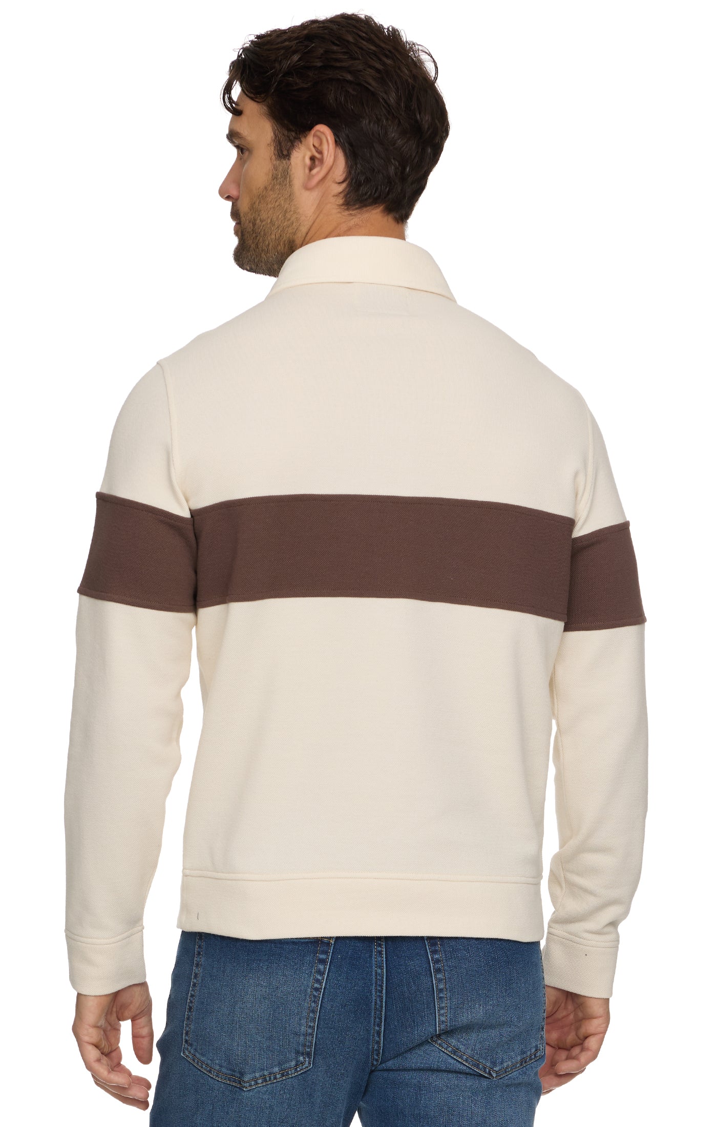 Rogersville Rugby Polo Cream/Brown