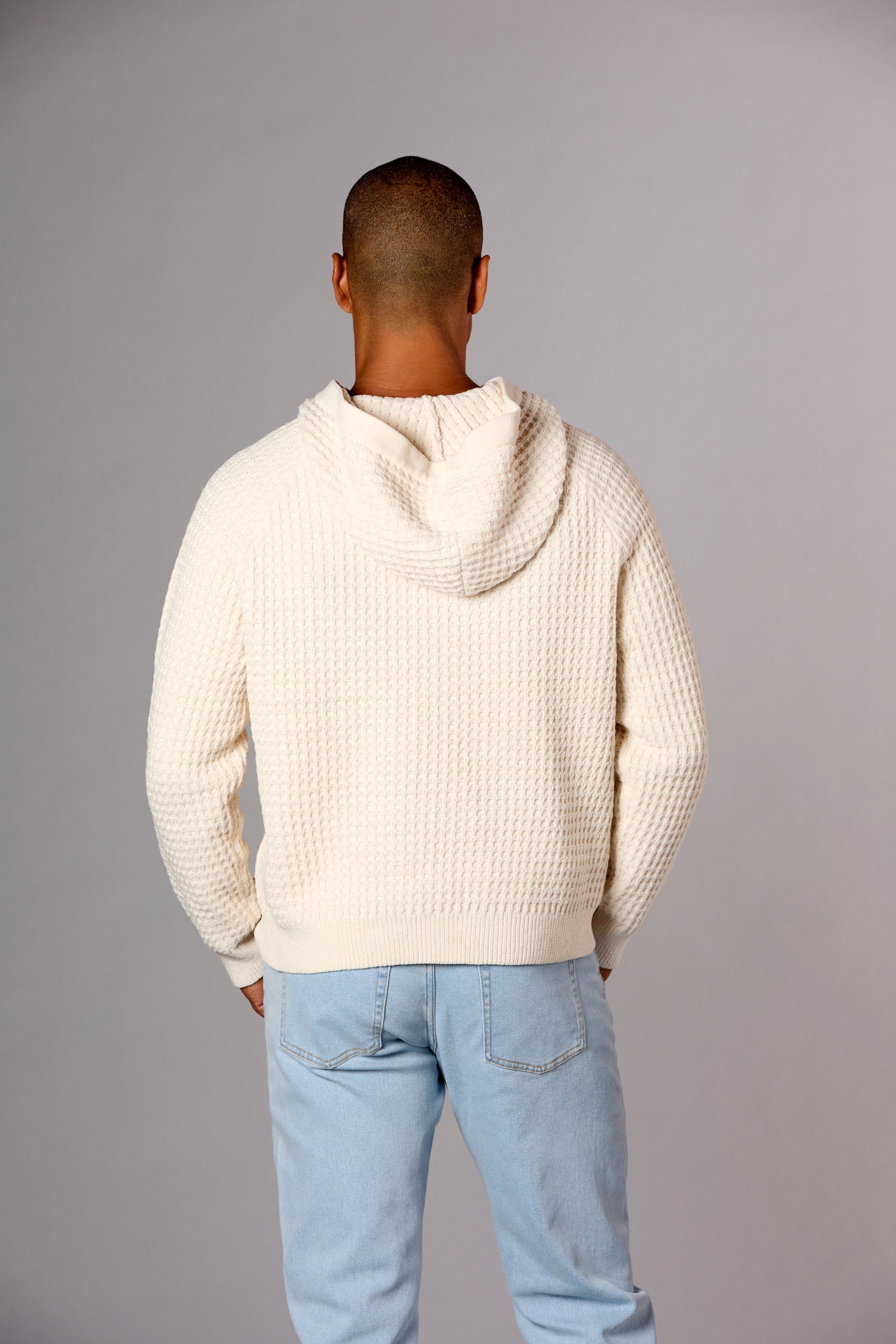 Chenille Hoodie Ivory