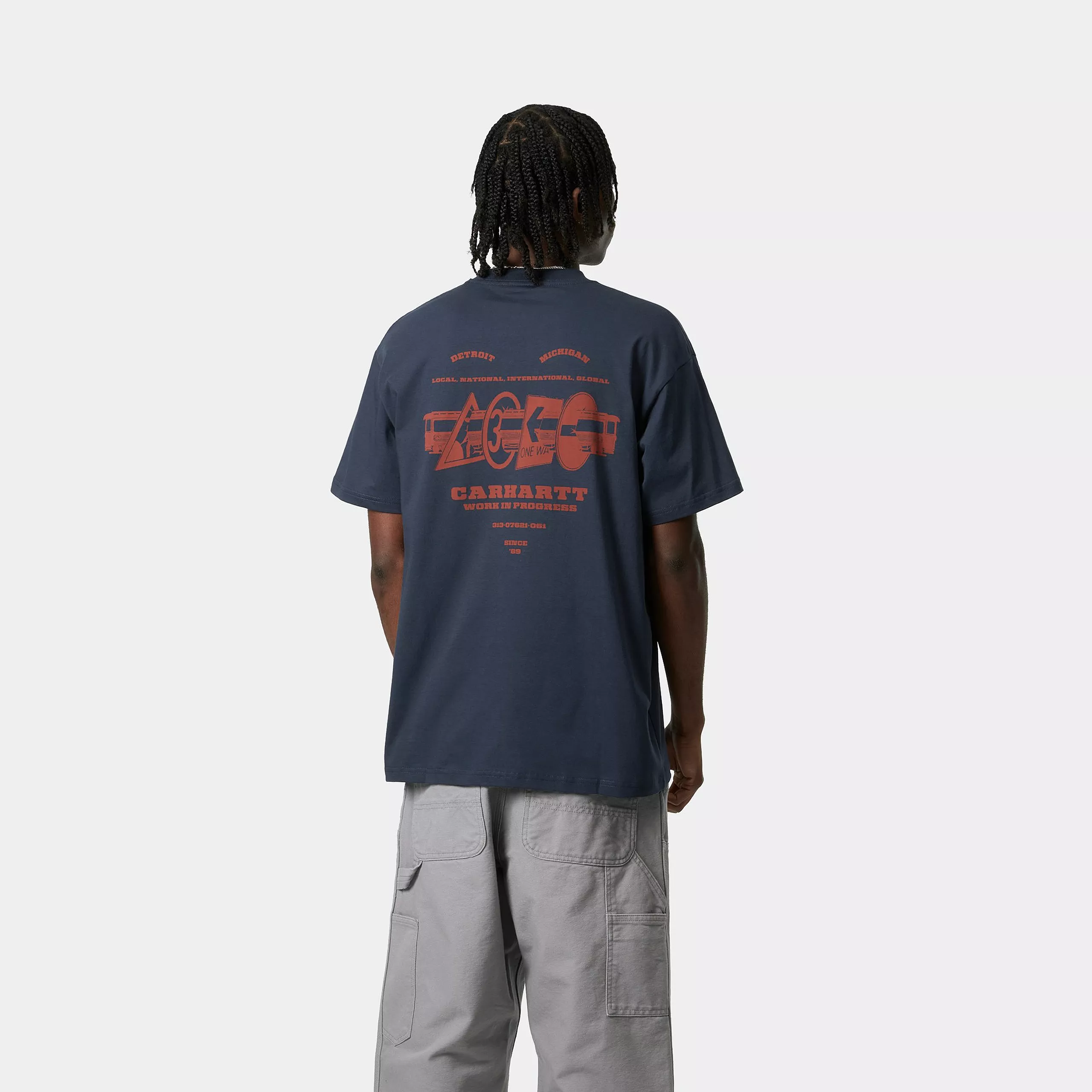 Runaway T-Shirt Blue/Vermillion