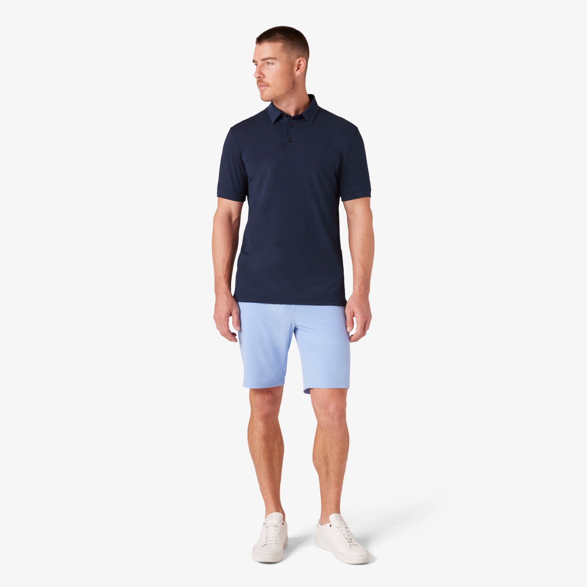Copa Short Sleeve Polo Navy Solid