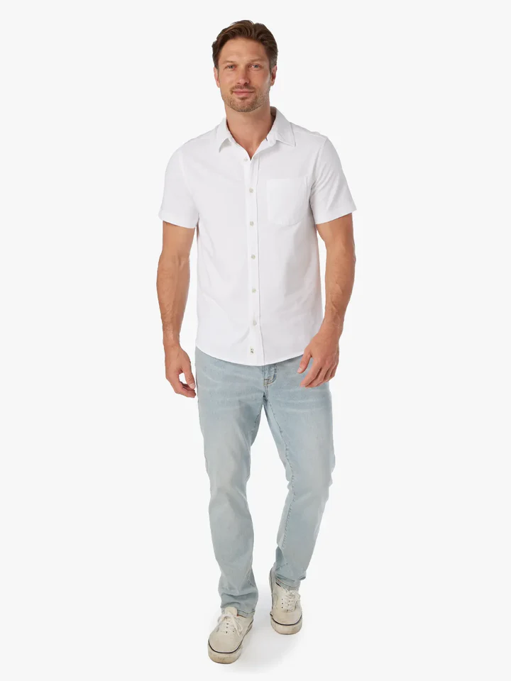 The Saltaire Short Sleeve Shirt White