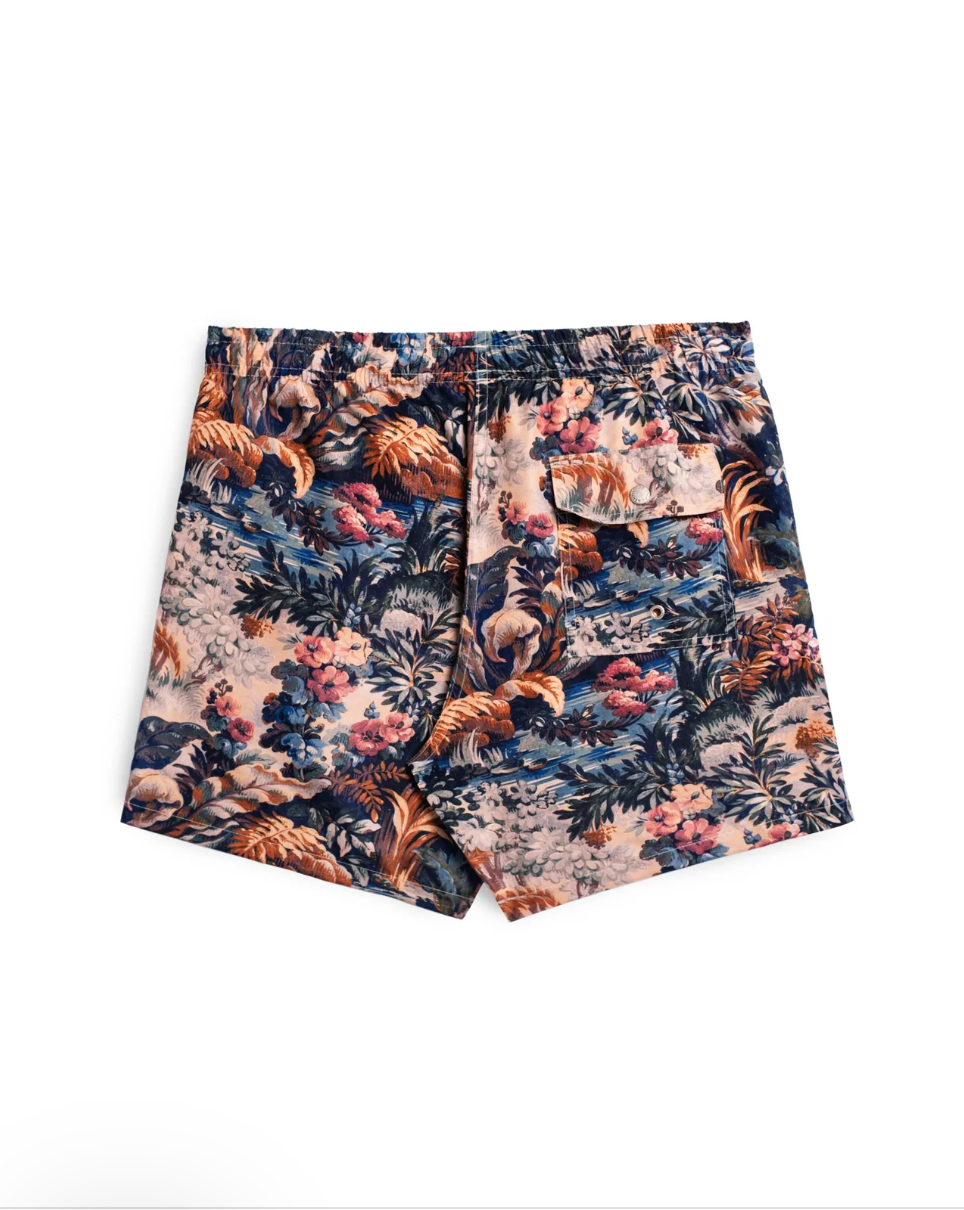 Forest Swim Trunk Blue