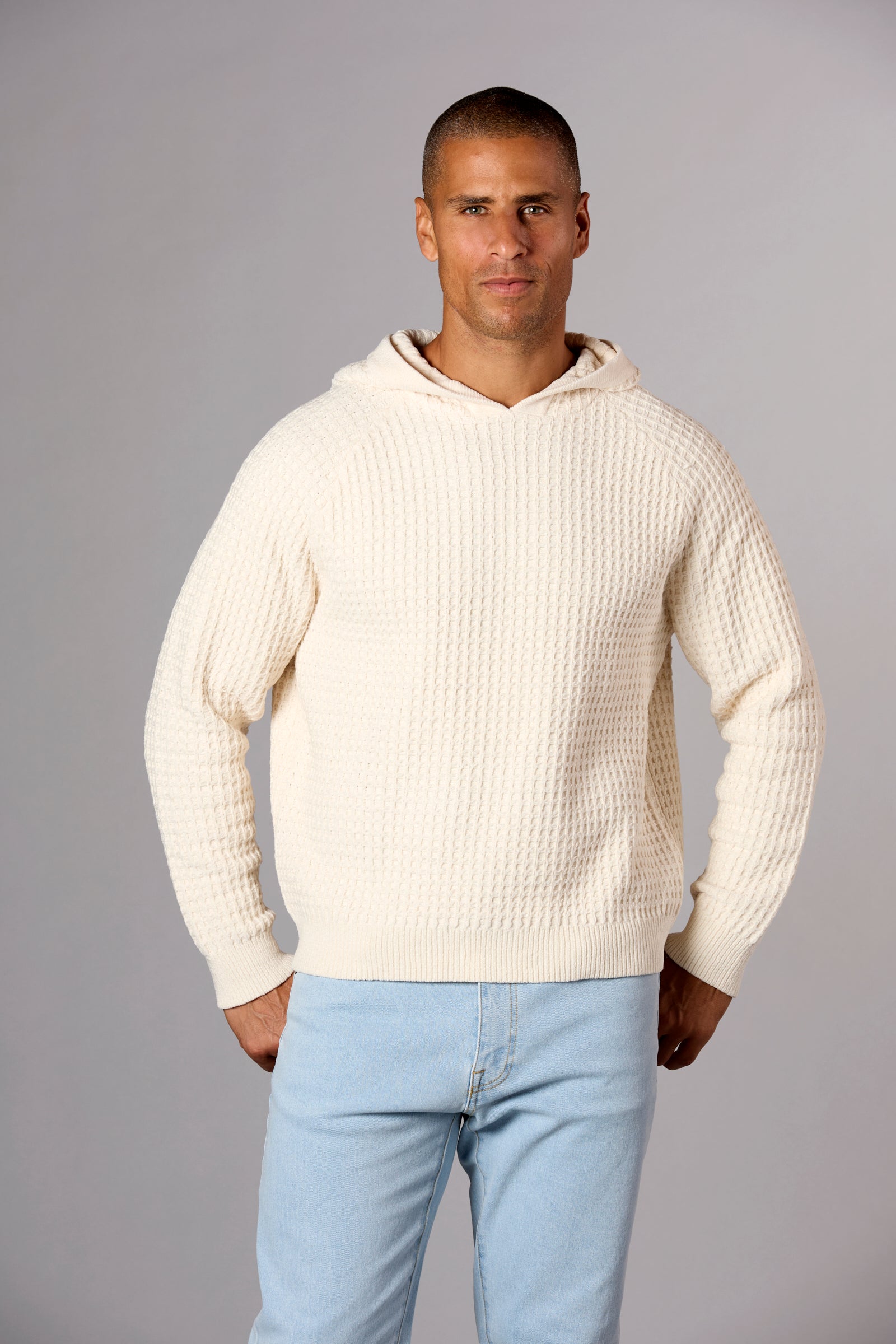 Chenille Hoodie Ivory