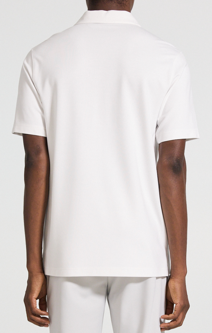 Ryder Quarter Zip Polo White