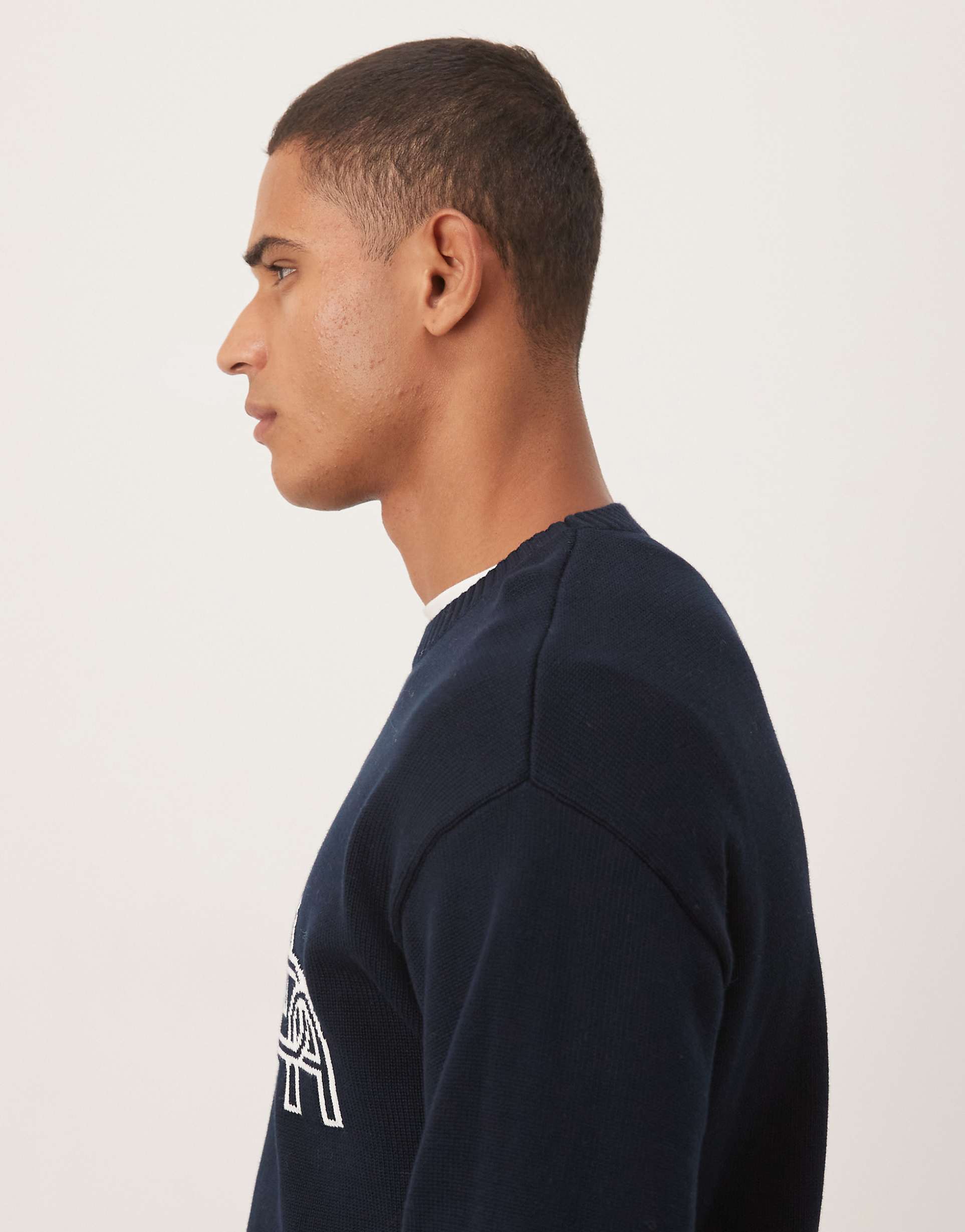 ADA Pilo Knitted Crew Navy